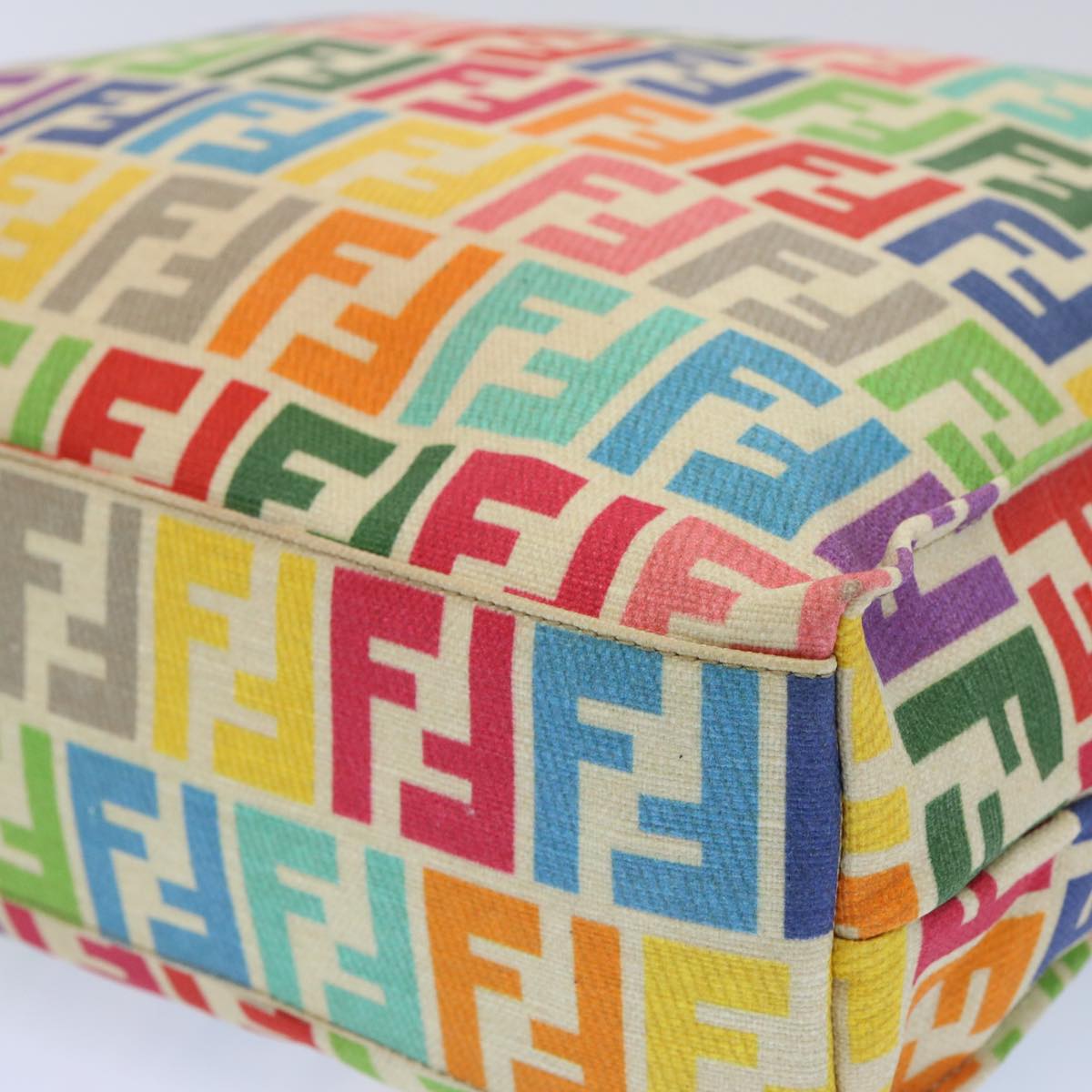 FENDI Zucca Canvas Hand Bag Multicolor 65016