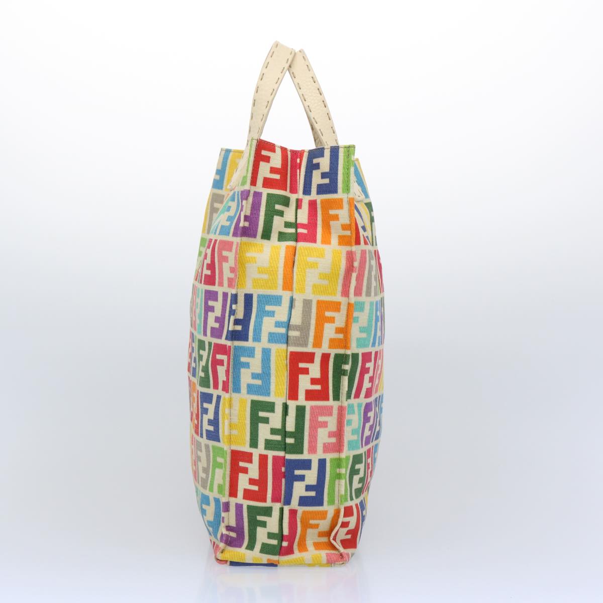 FENDI Zucca Canvas Hand Bag Multicolor 65016