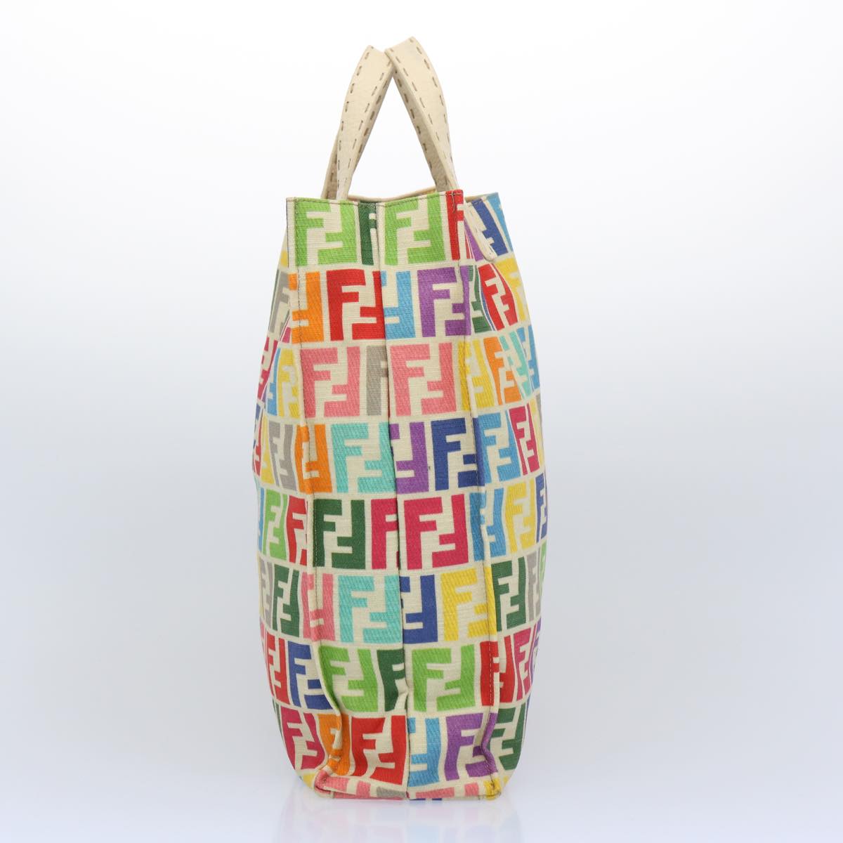 FENDI Zucca Canvas Hand Bag Multicolor 65016