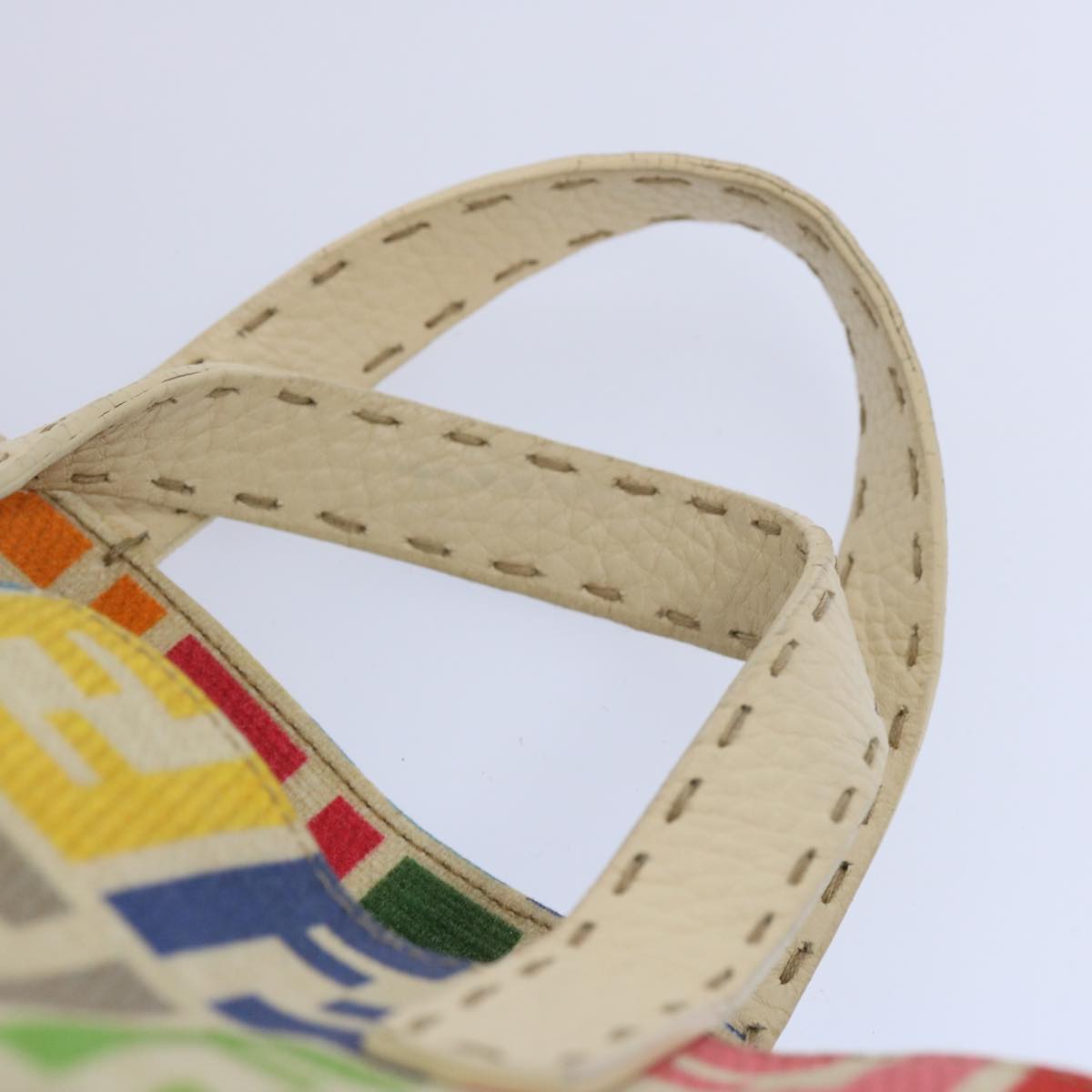 FENDI Zucca Canvas Hand Bag Multicolor 65016