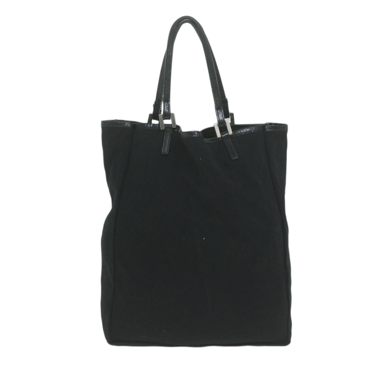FENDI Hand Bag Nylon Black 65087
