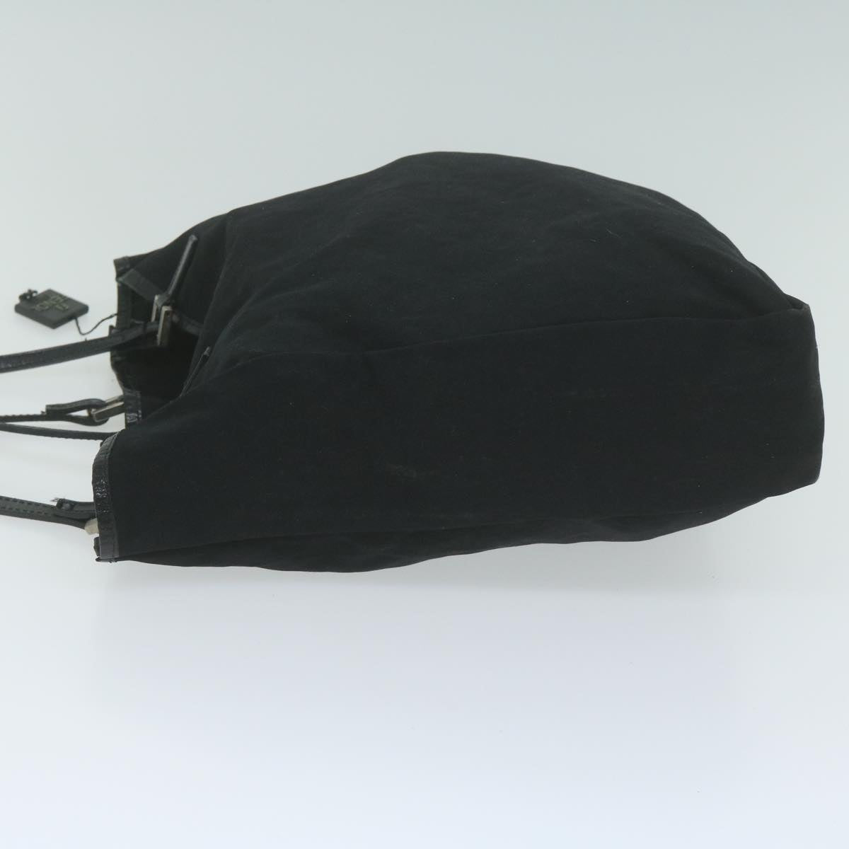 FENDI Hand Bag Nylon Black 65087