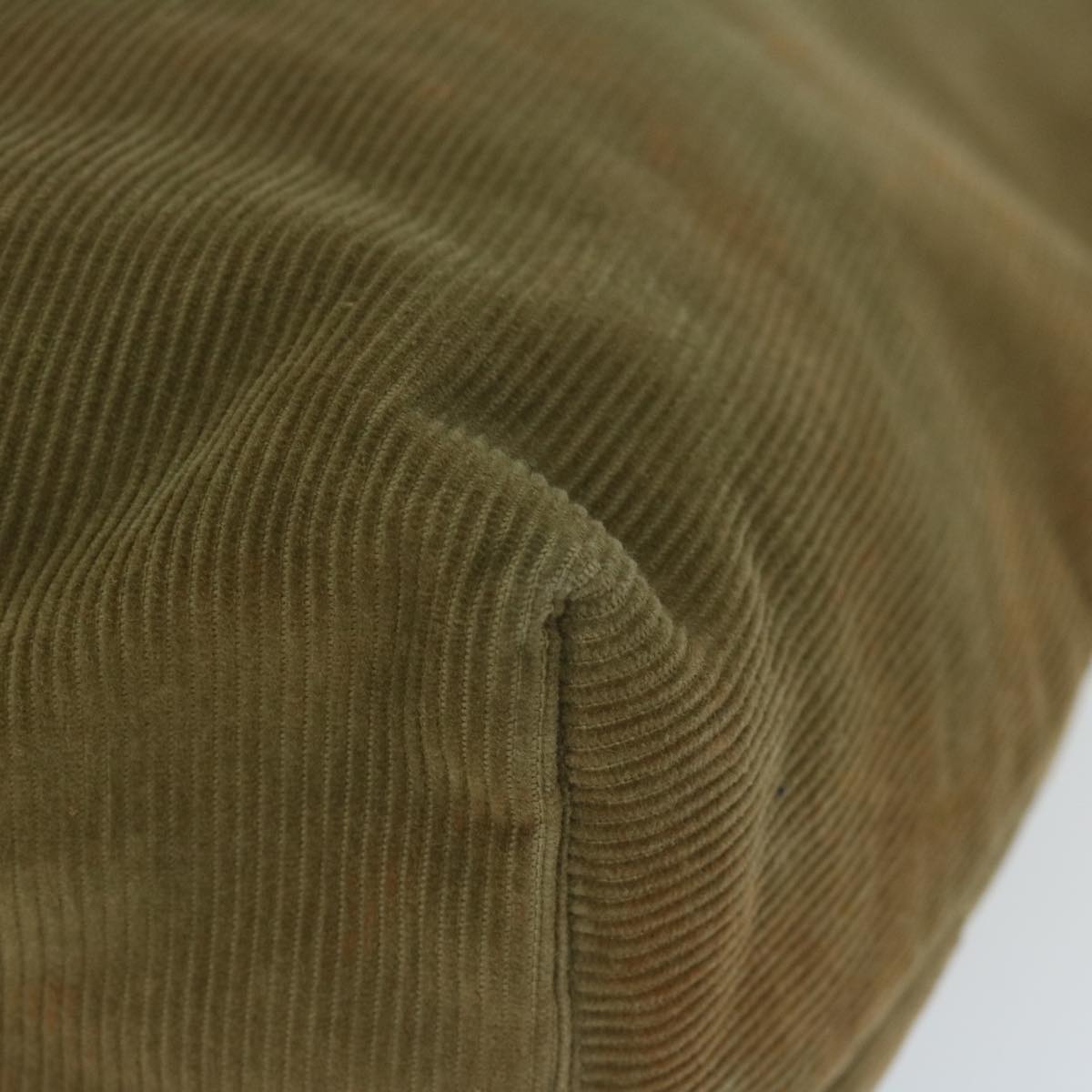 FENDI Tote Bag Corduroy Khaki 65092