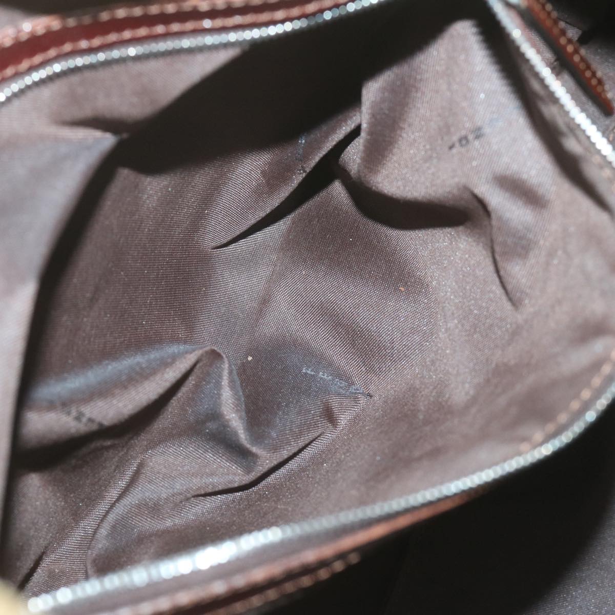 FENDI Tote Bag Corduroy Khaki 65092