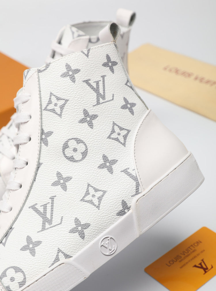 GLM - LUV High GLMnogram White Boot Sneaker