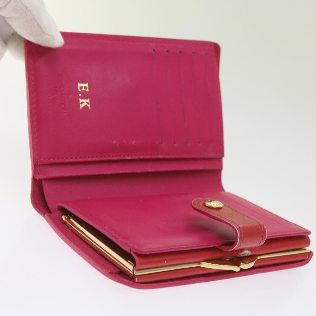 LOUIS VUITTON Monogram Vernis Epi Wallet 7Set Red Black Pink LV 65277