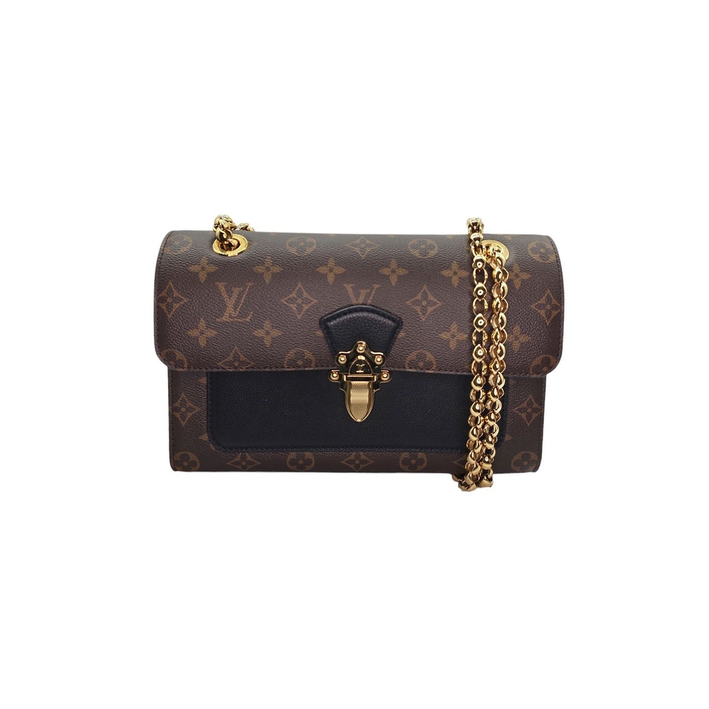 Louis Vuitton Black Monogram Canvas Victoire Chain Bag