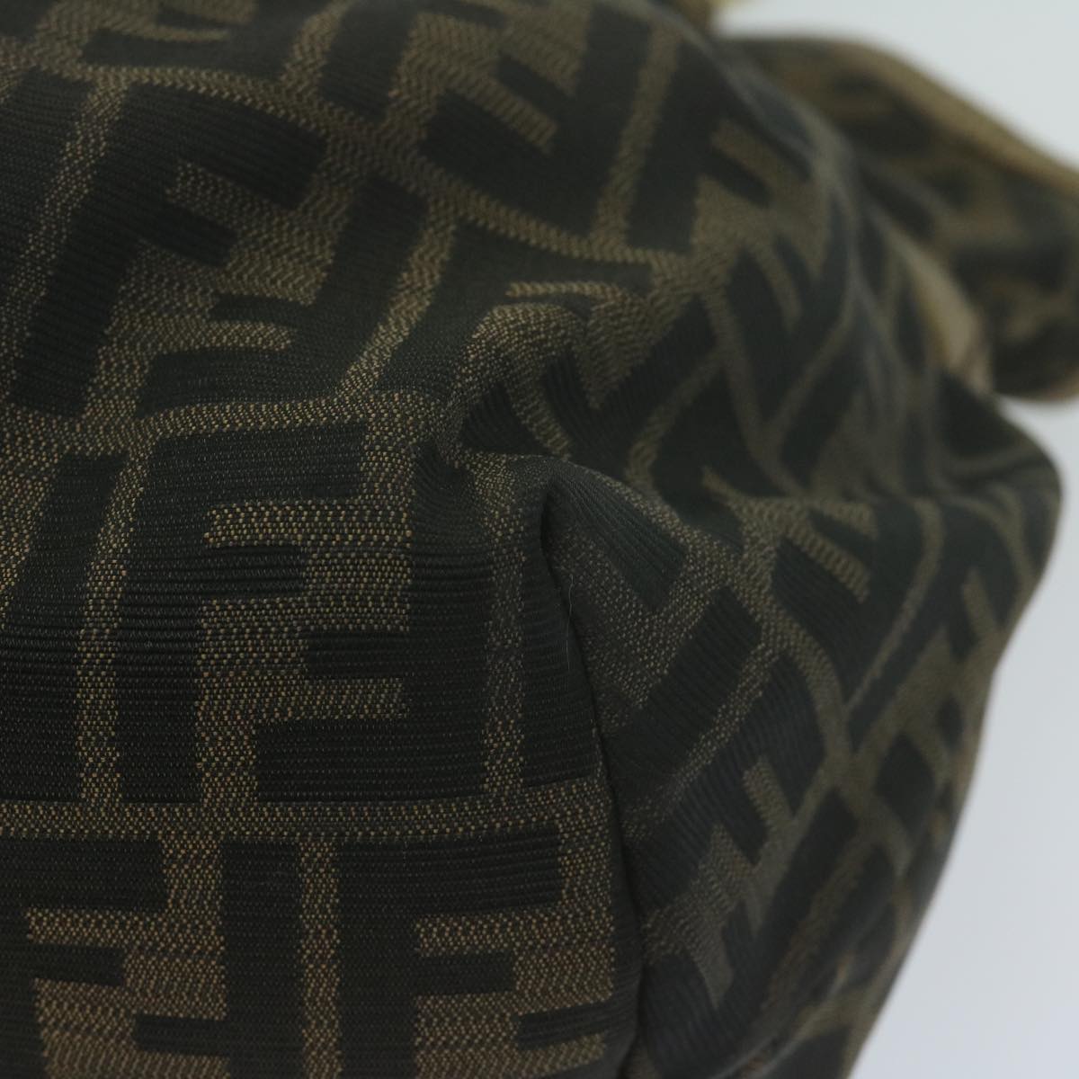 FENDI Zucca Canvas Tote Bag Black Brown 65505