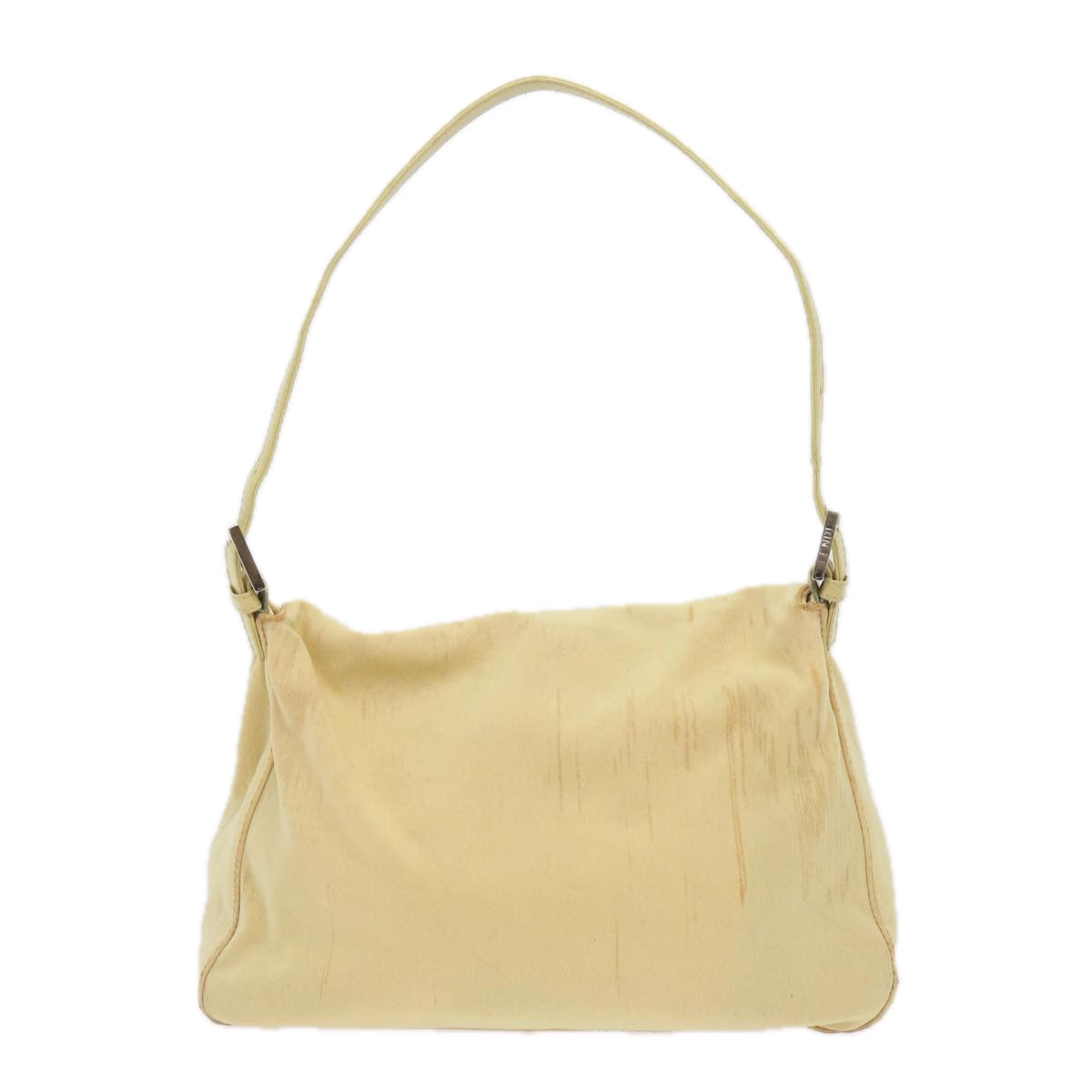 FENDI Mamma Baguette Shoulder Bag Nylon Yellow 65559