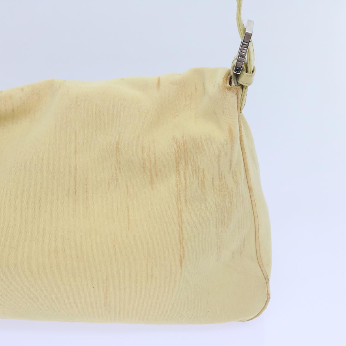 FENDI Mamma Baguette Shoulder Bag Nylon Yellow 65559