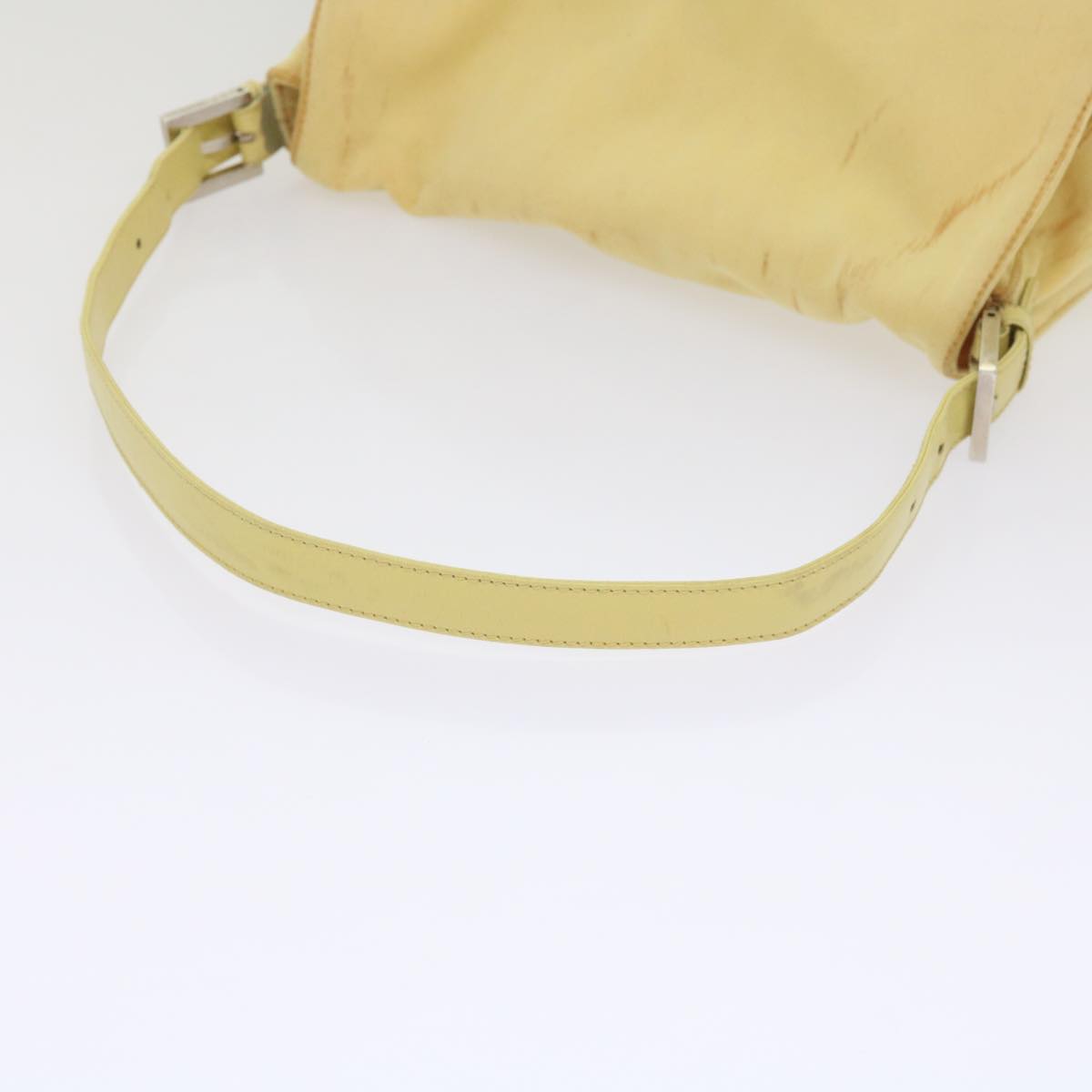 FENDI Mamma Baguette Shoulder Bag Nylon Yellow 65559