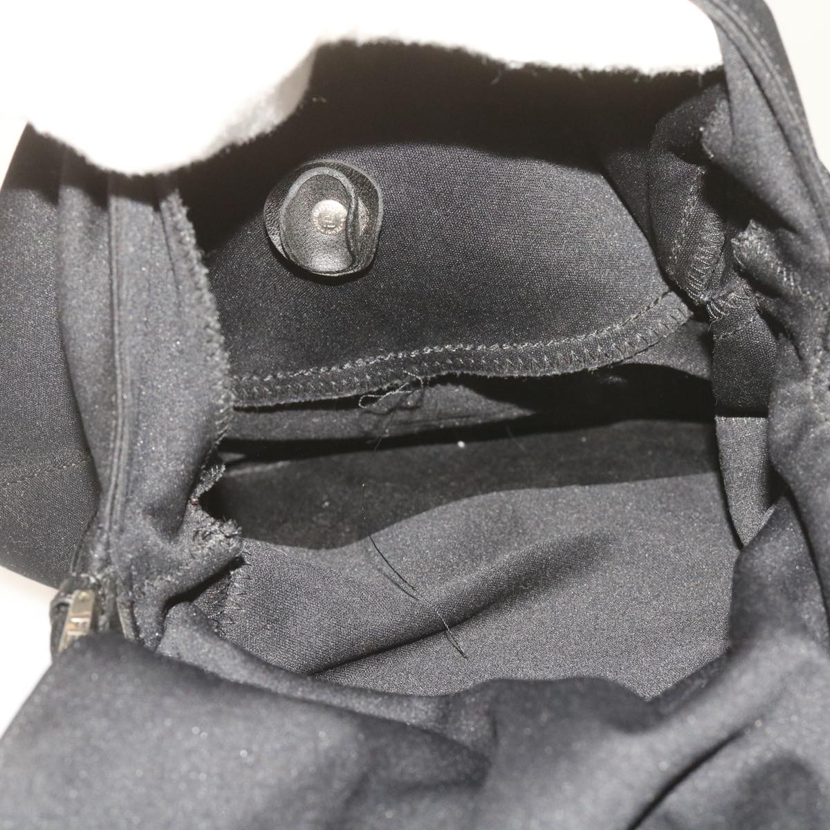 FENDI Mamma Baguette Shoulder Bag Nylon Black 65587