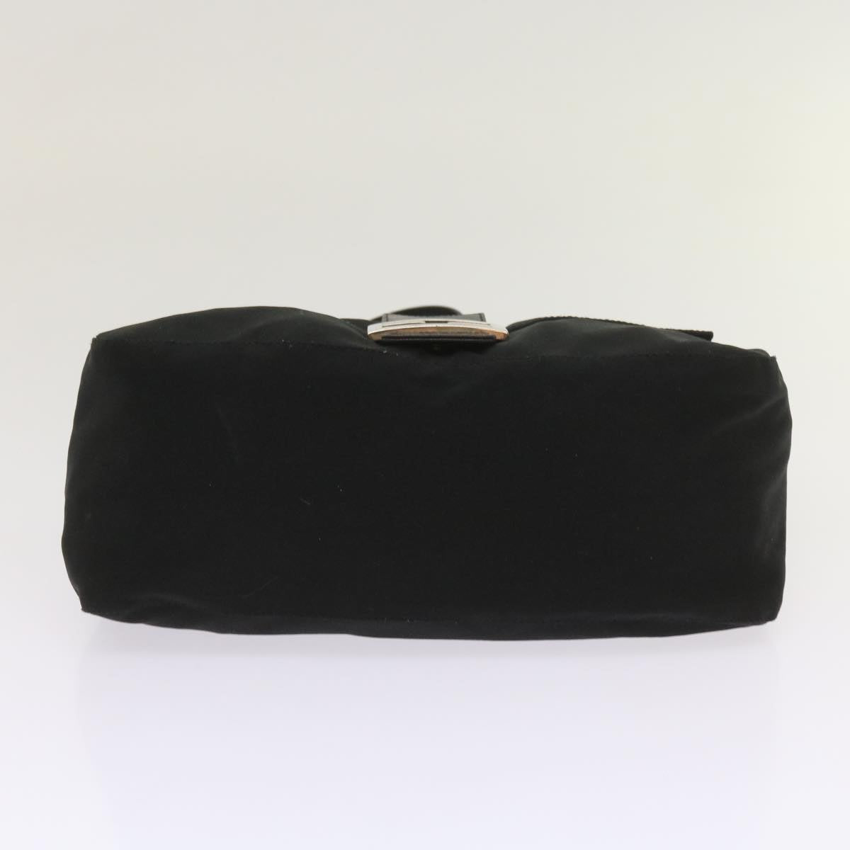 FENDI Mamma Baguette Shoulder Bag Nylon Black 65587