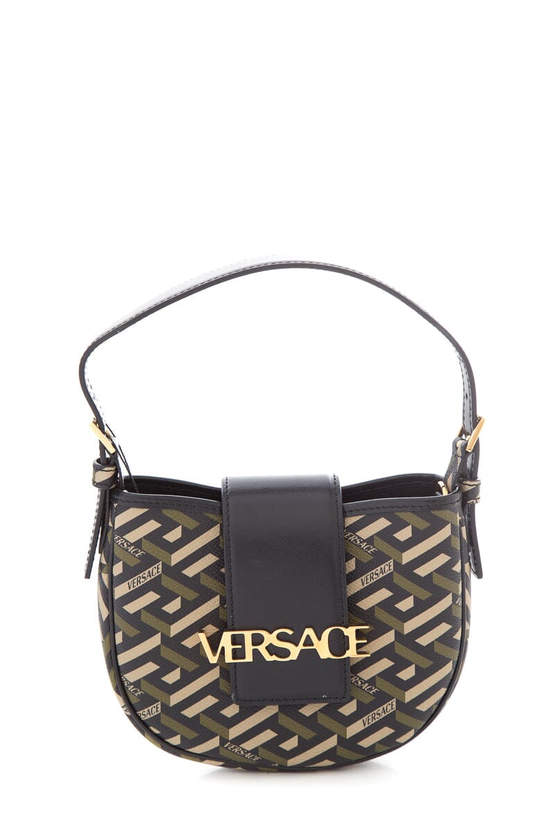 Versace Black & Olive Mini Handbag