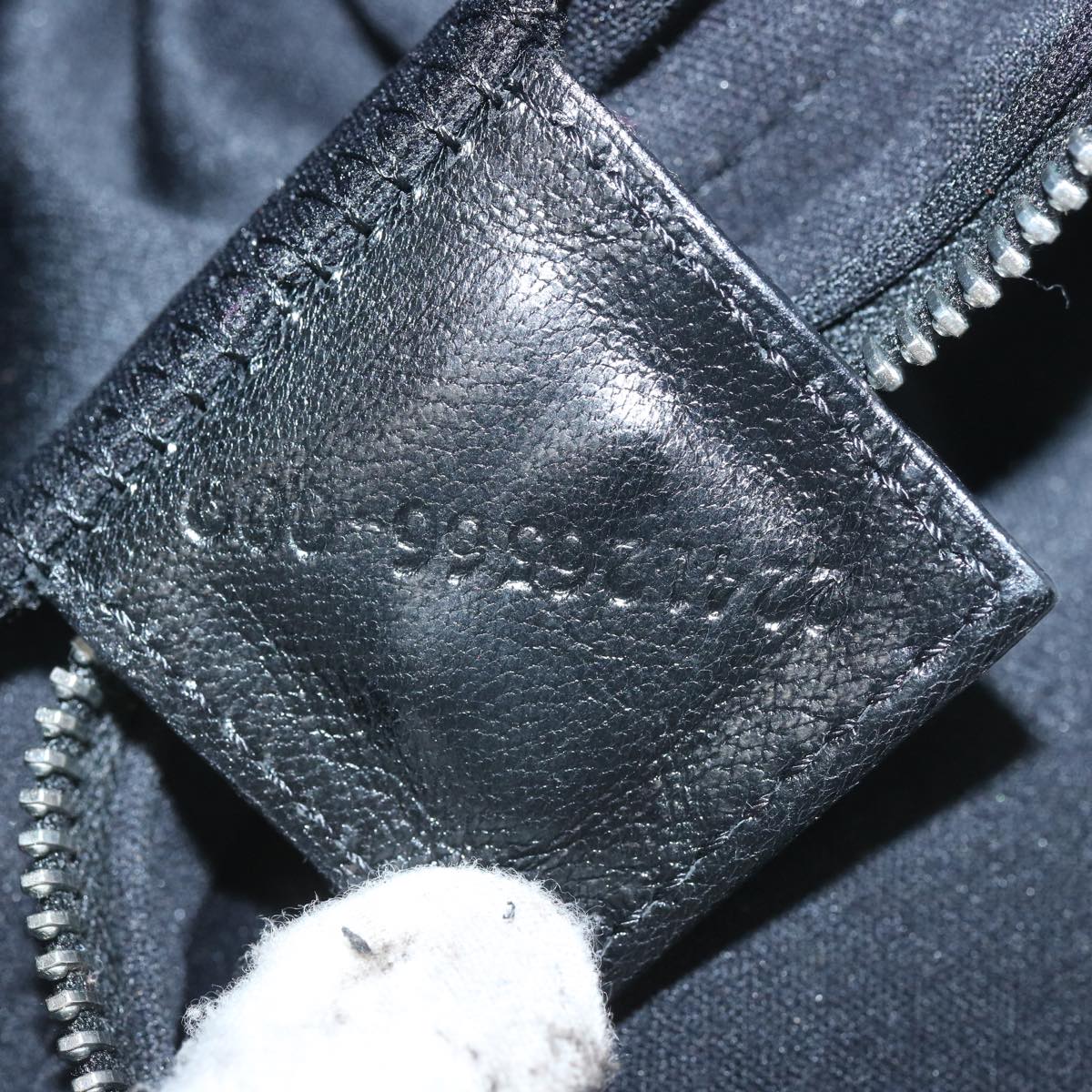 FENDI Mamma Baguette Shoulder Bag Nylon Black 65743