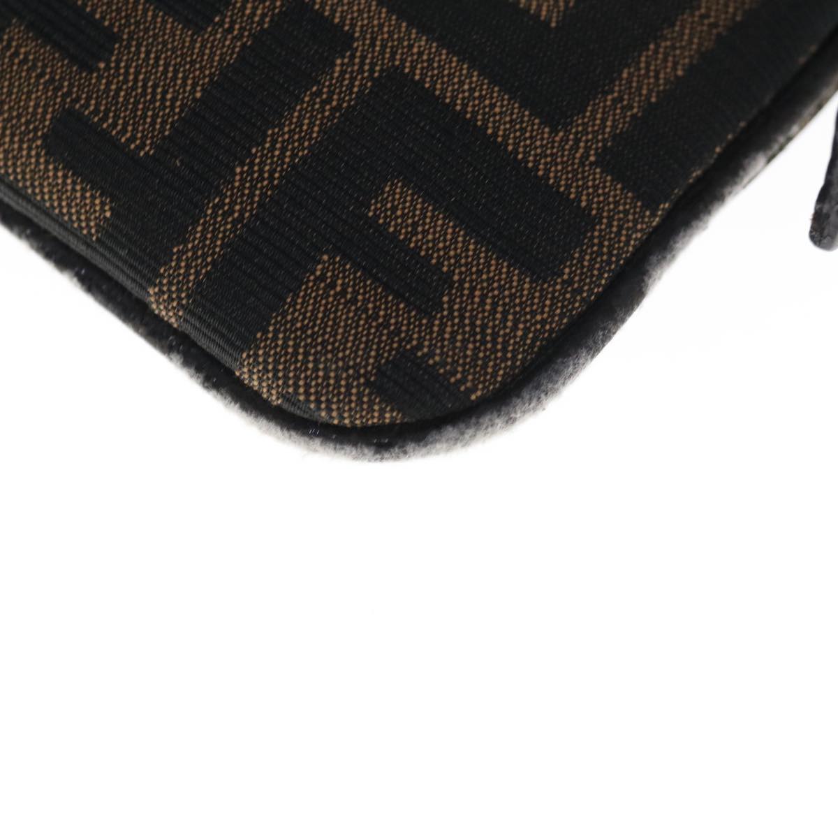 FENDI Zucca Canvas Mamma Baguette Shoulder Bag Brown 65778