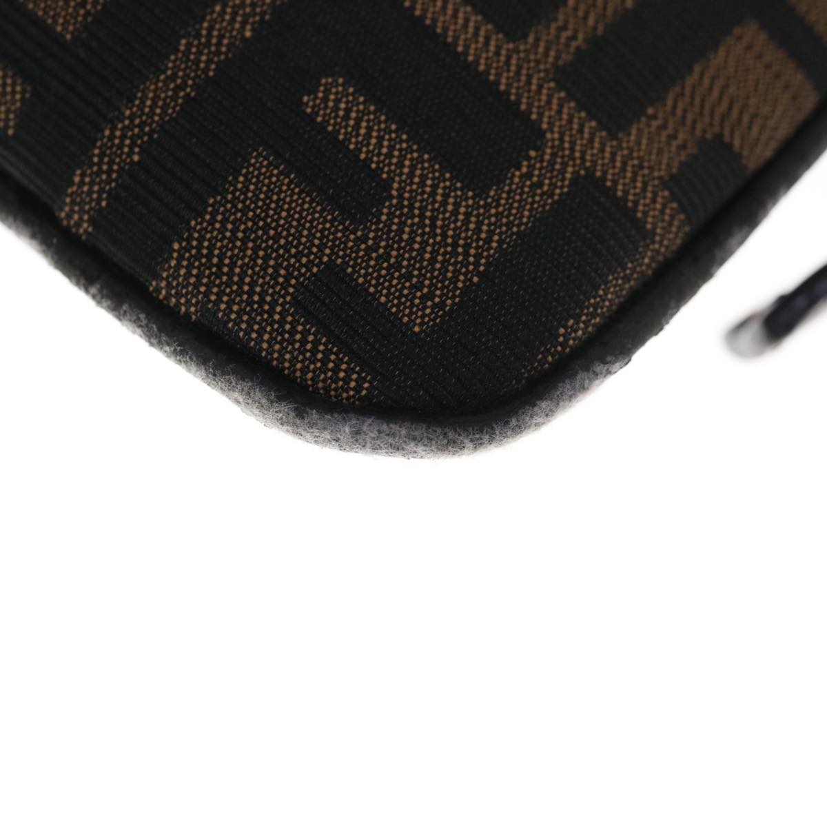 FENDI Zucca Canvas Mamma Baguette Shoulder Bag Brown 65778