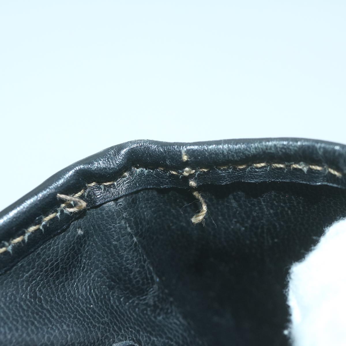 FENDI Zucca Canvas Hand Bag Black Brown 65831