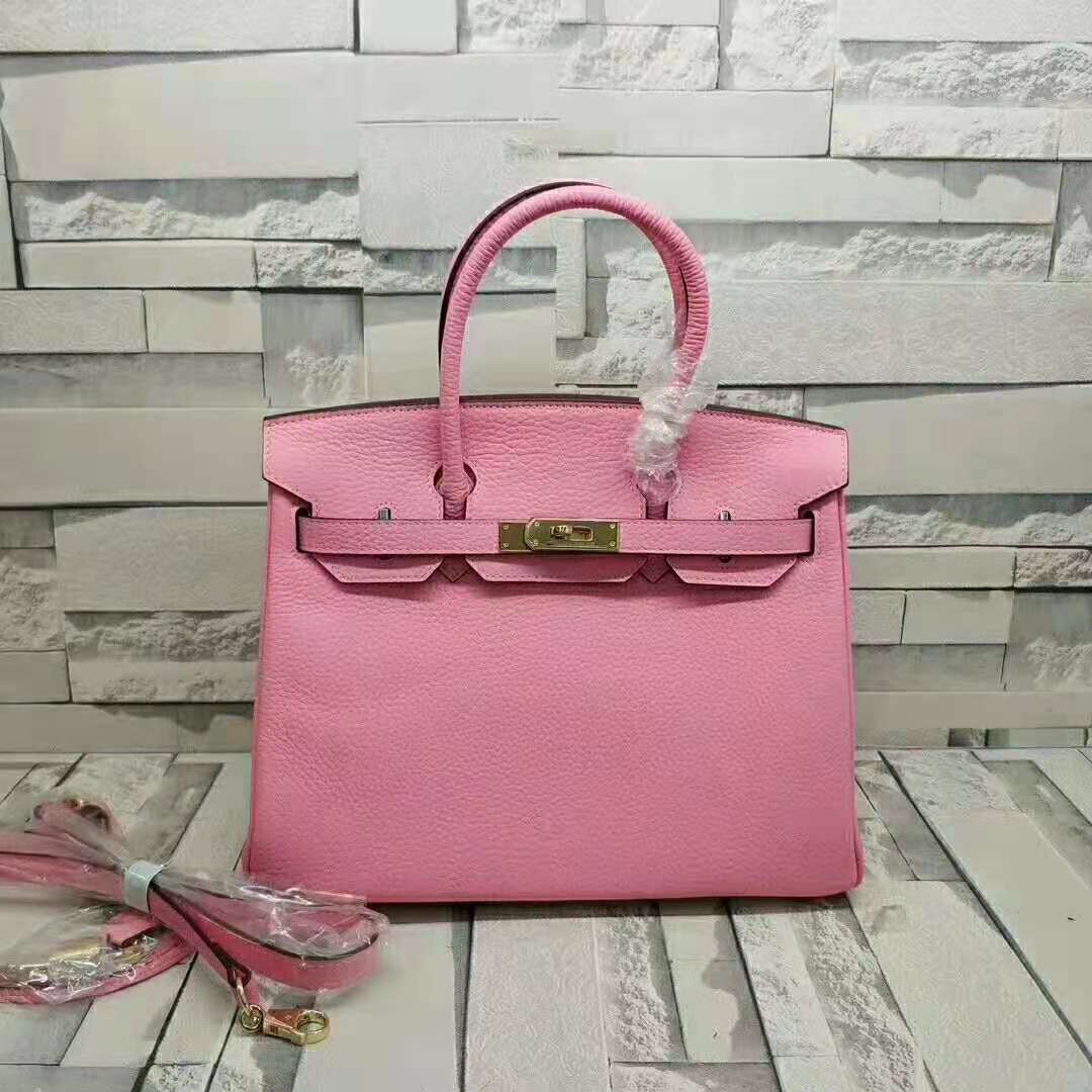 GLAMI Birkin Pink For Women Gold Toned Hardware 14in/35cmÃ‚Â 