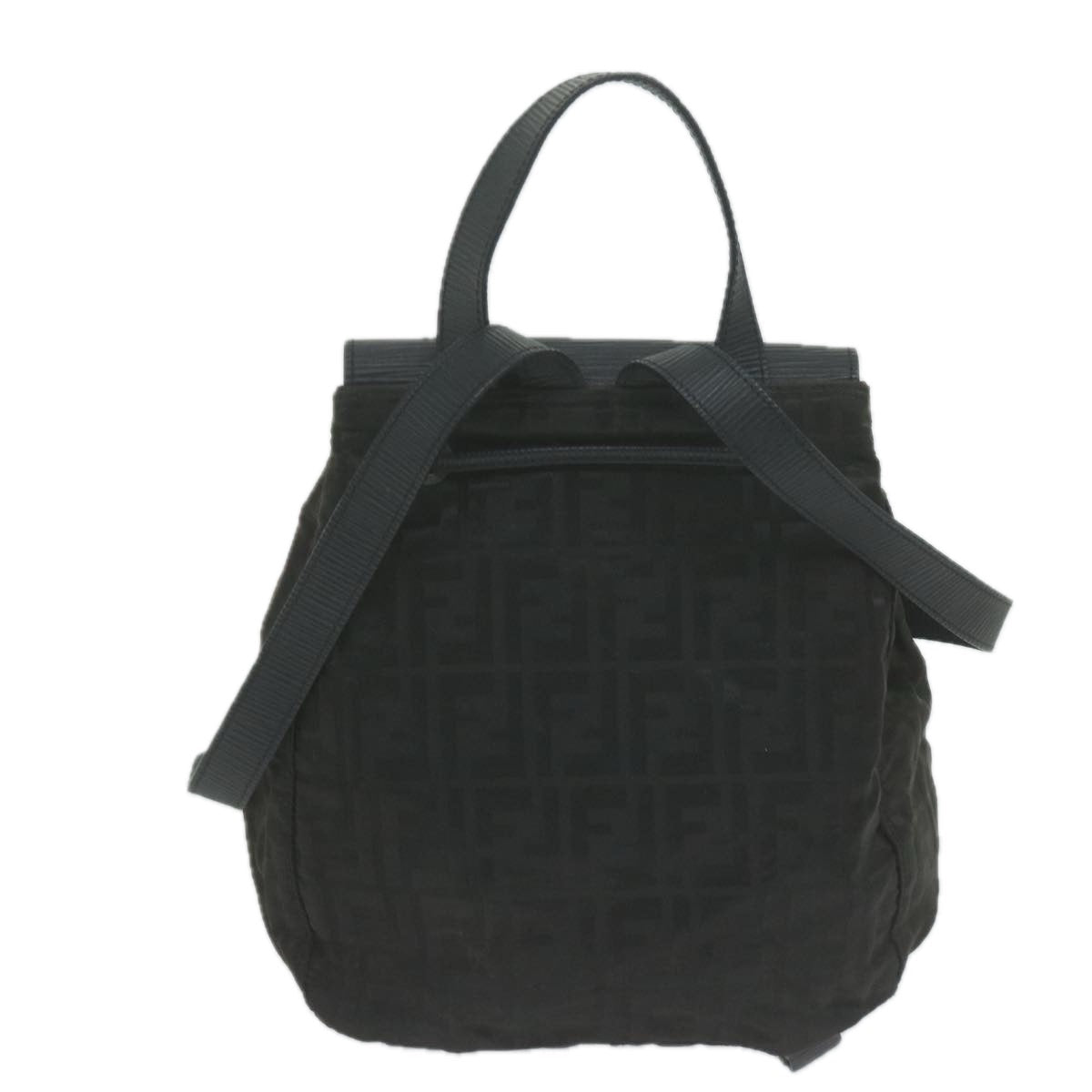 FENDI Zucca Canvas Backpack Brown Black 65921