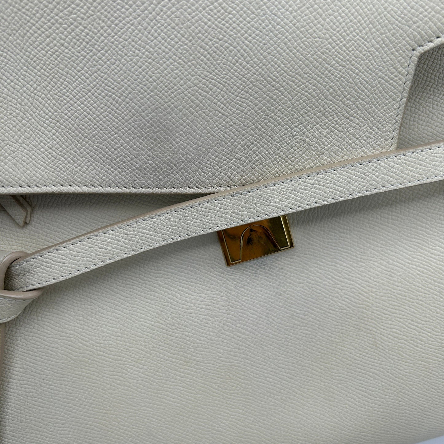 Celine Beige Belt Shoulder Bag