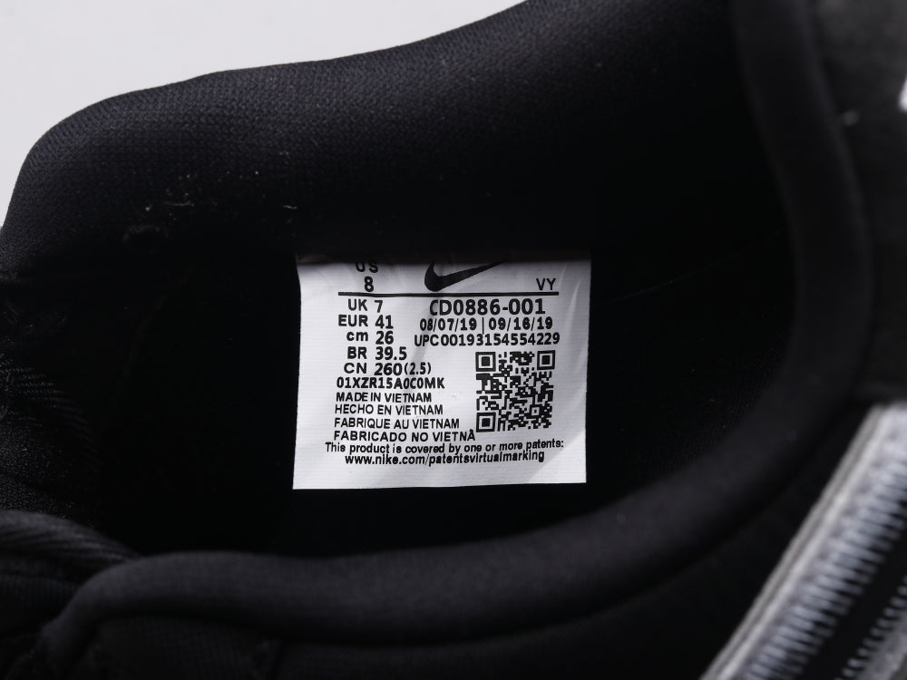 GLM - AF1 Reverse Stitch Black & White