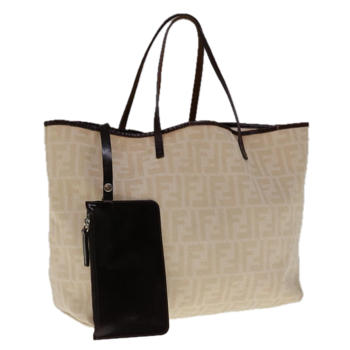 FENDI Zucca Canvas Tote Bag Beige 66010