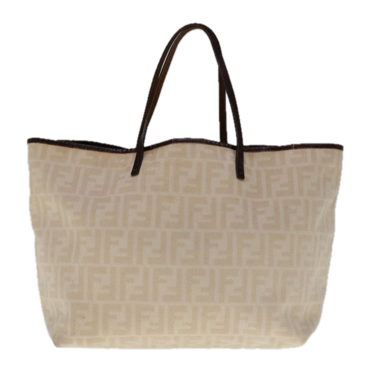 FENDI Zucca Canvas Tote Bag Beige 66010