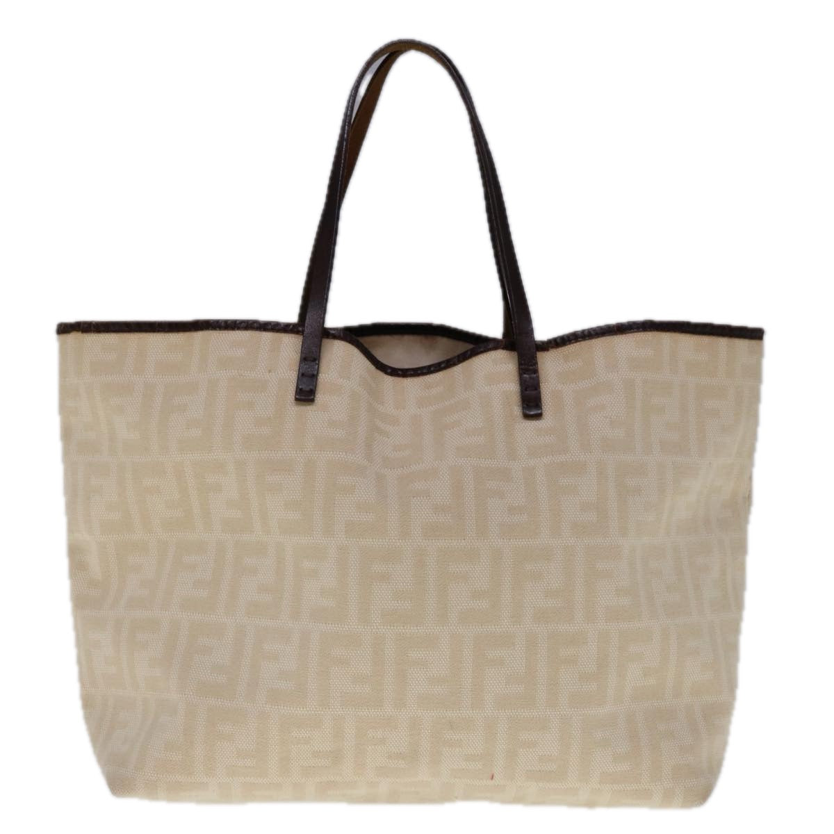 FENDI Zucca Canvas Tote Bag Beige 66010
