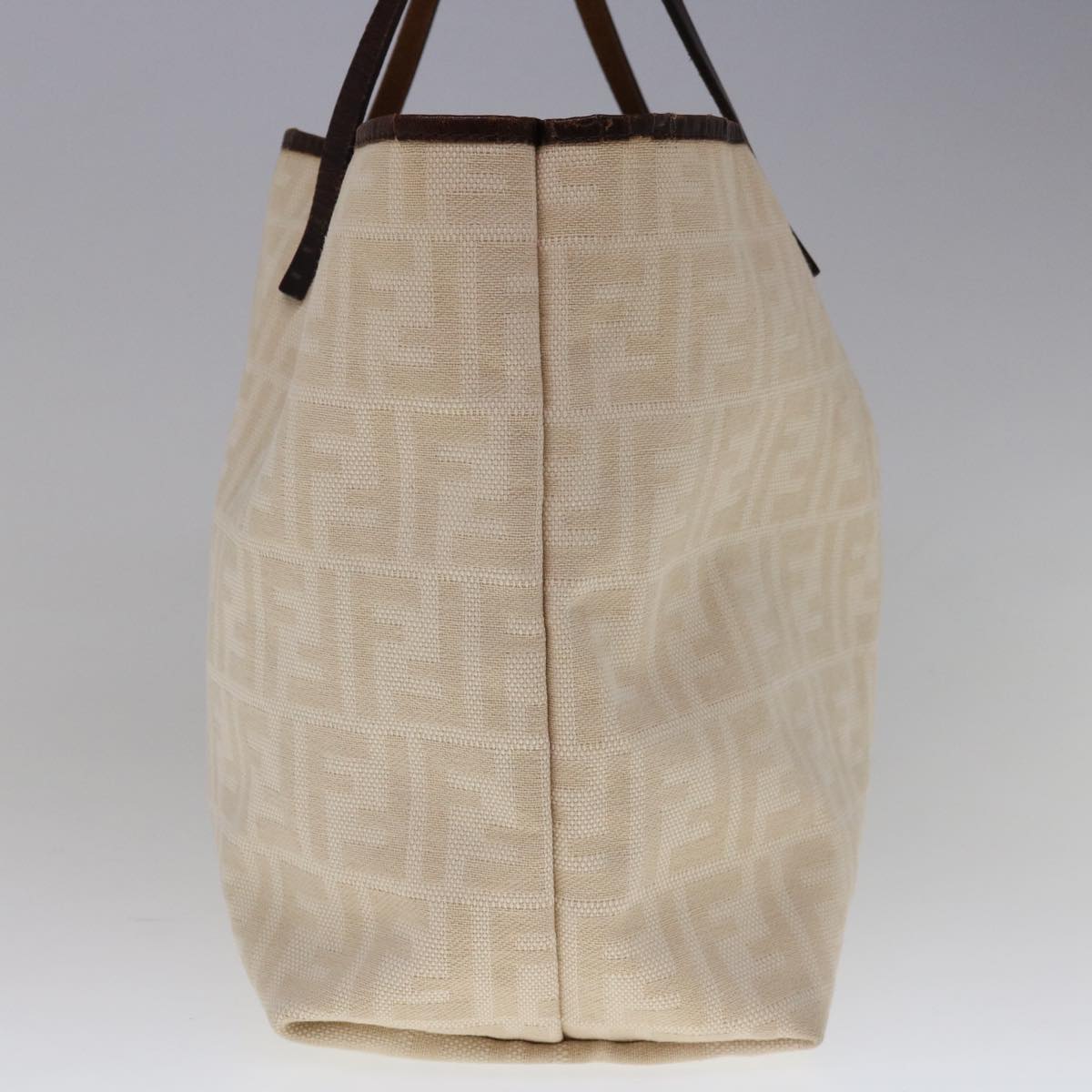 FENDI Zucca Canvas Tote Bag Beige 66010