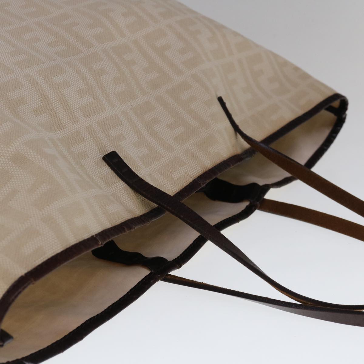 FENDI Zucca Canvas Tote Bag Beige 66010