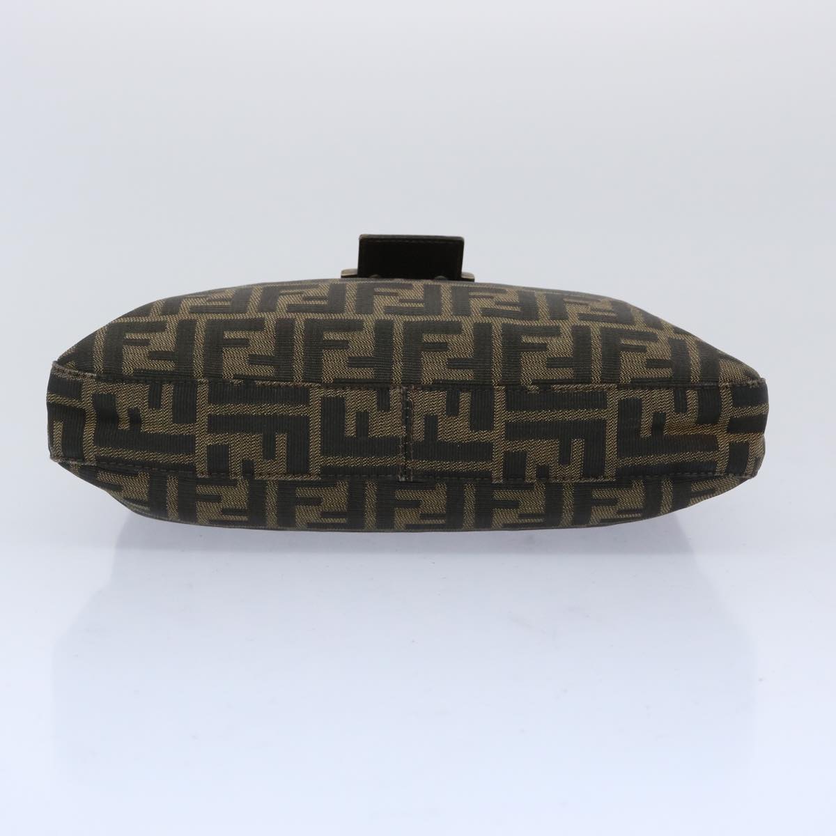 FENDI Zucca Canvas Mamma Baguette Shoulder Bag Brown 66062