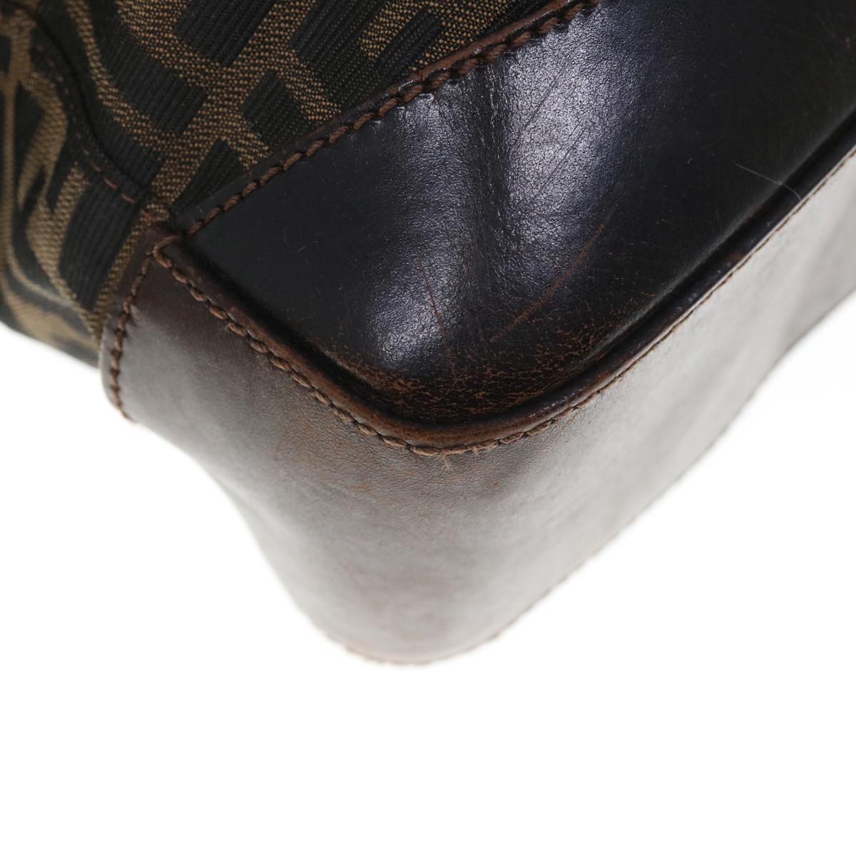FENDI Zucca Canvas Tote Bag Brown 66069