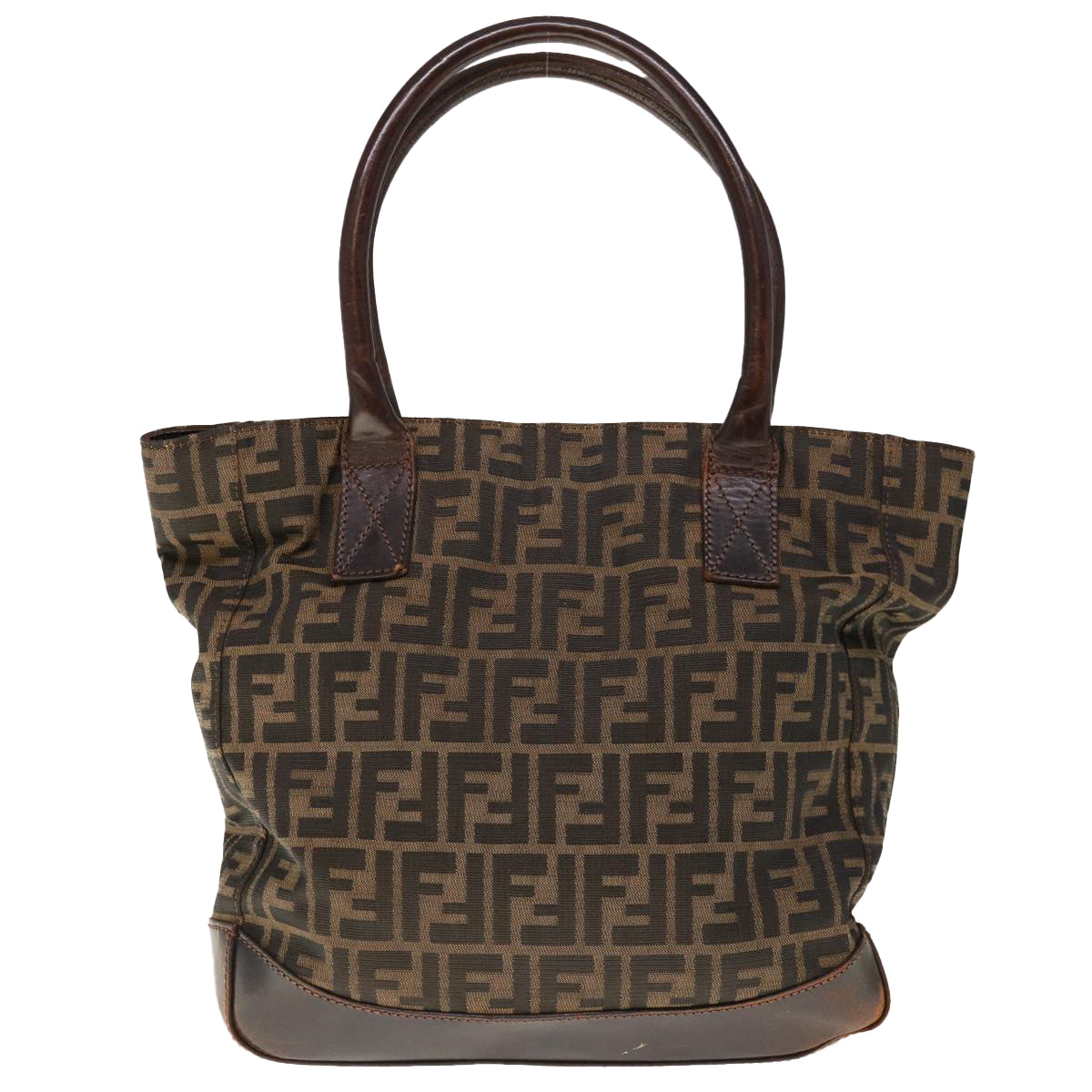 FENDI Zucca Canvas Tote Bag Brown 66069