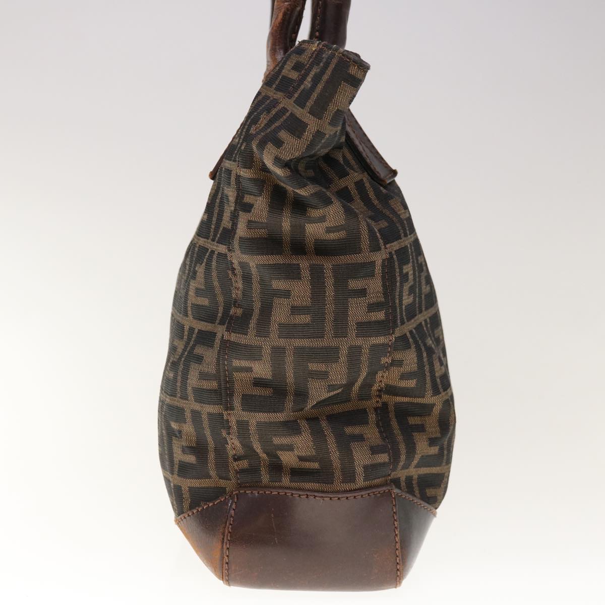 FENDI Zucca Canvas Tote Bag Brown 66069