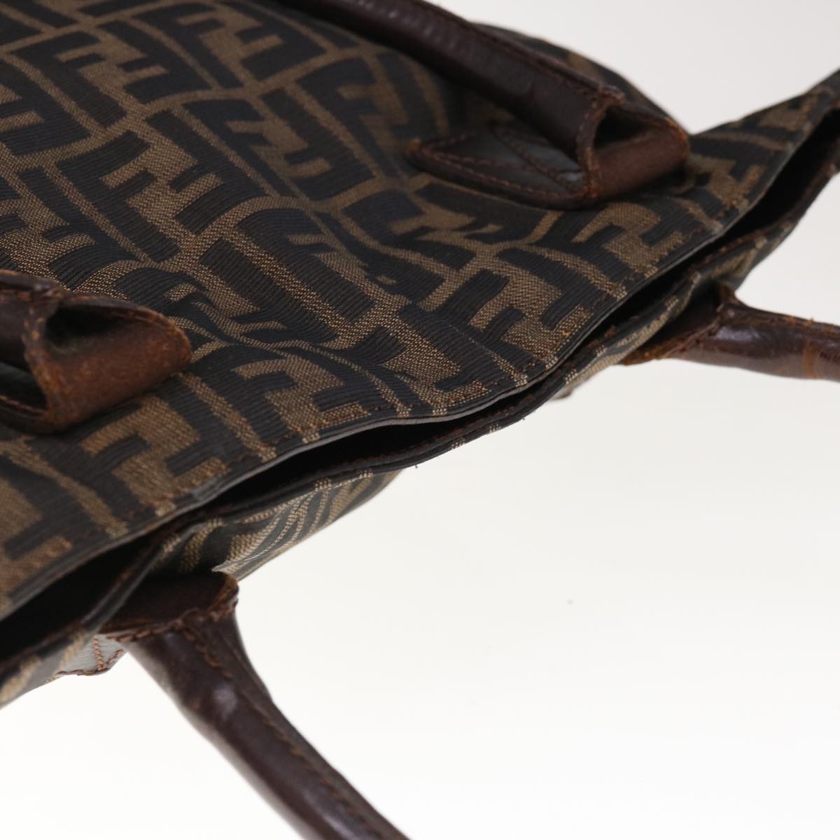 FENDI Zucca Canvas Tote Bag Brown 66069
