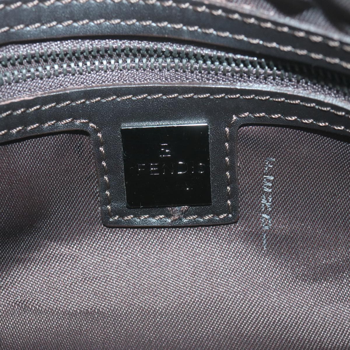 FENDI Zucchino Canvas Hand Bag Beige 66080