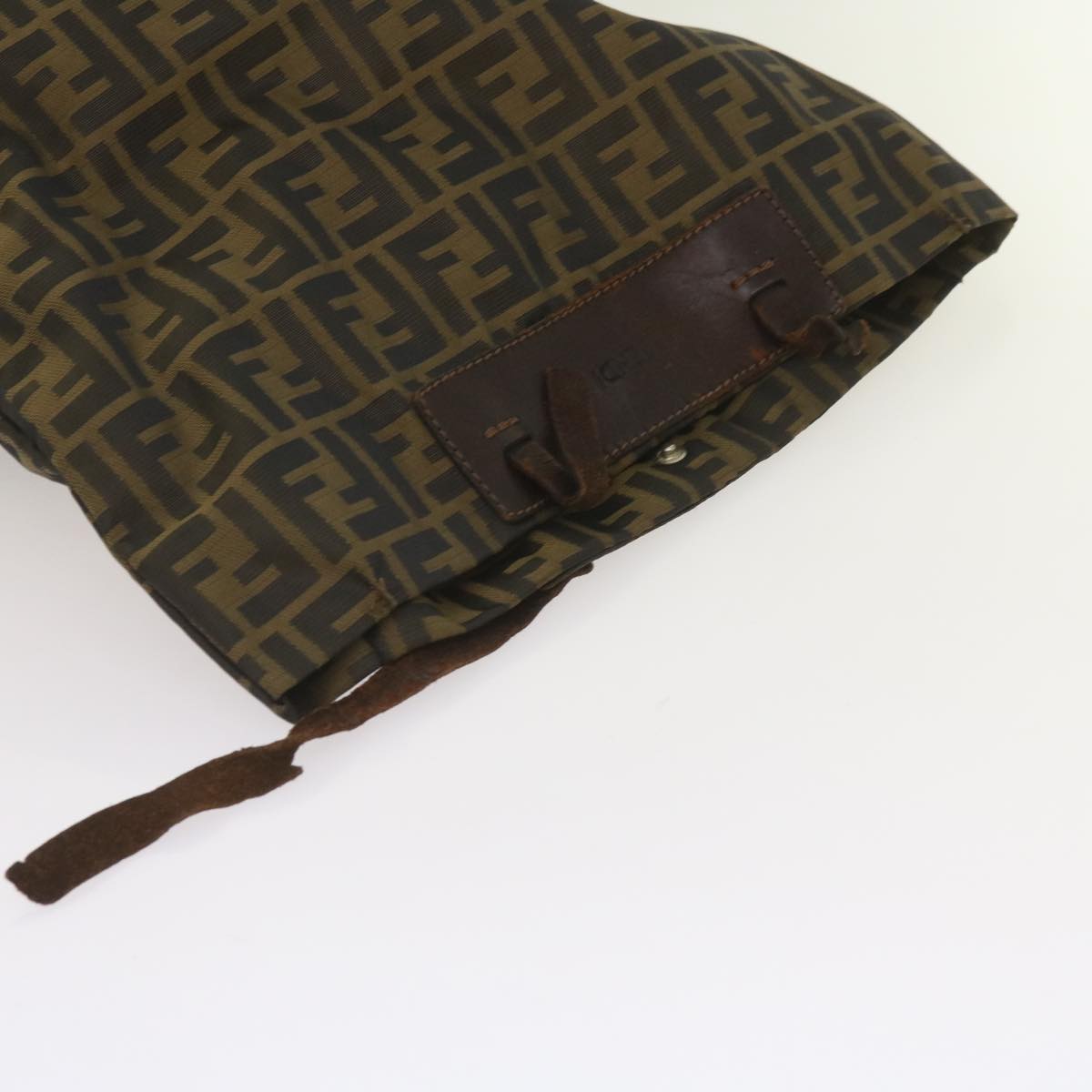 FENDI Zucca Canvas Clutch Bag 2Set Black Brown 66087
