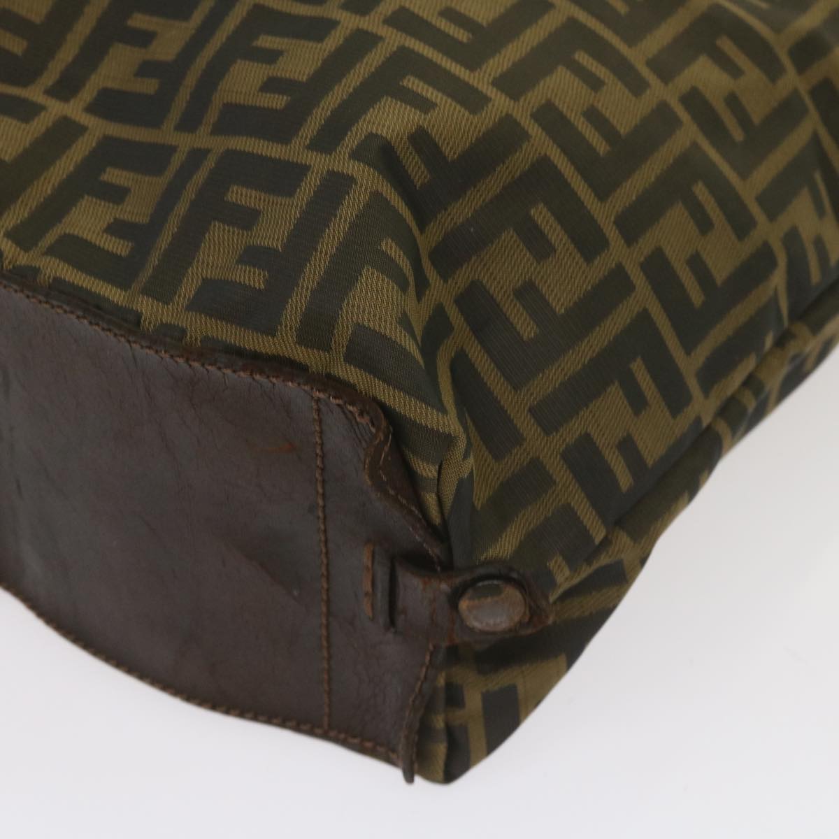 FENDI Zucca Canvas Clutch Bag 2Set Black Brown 66087