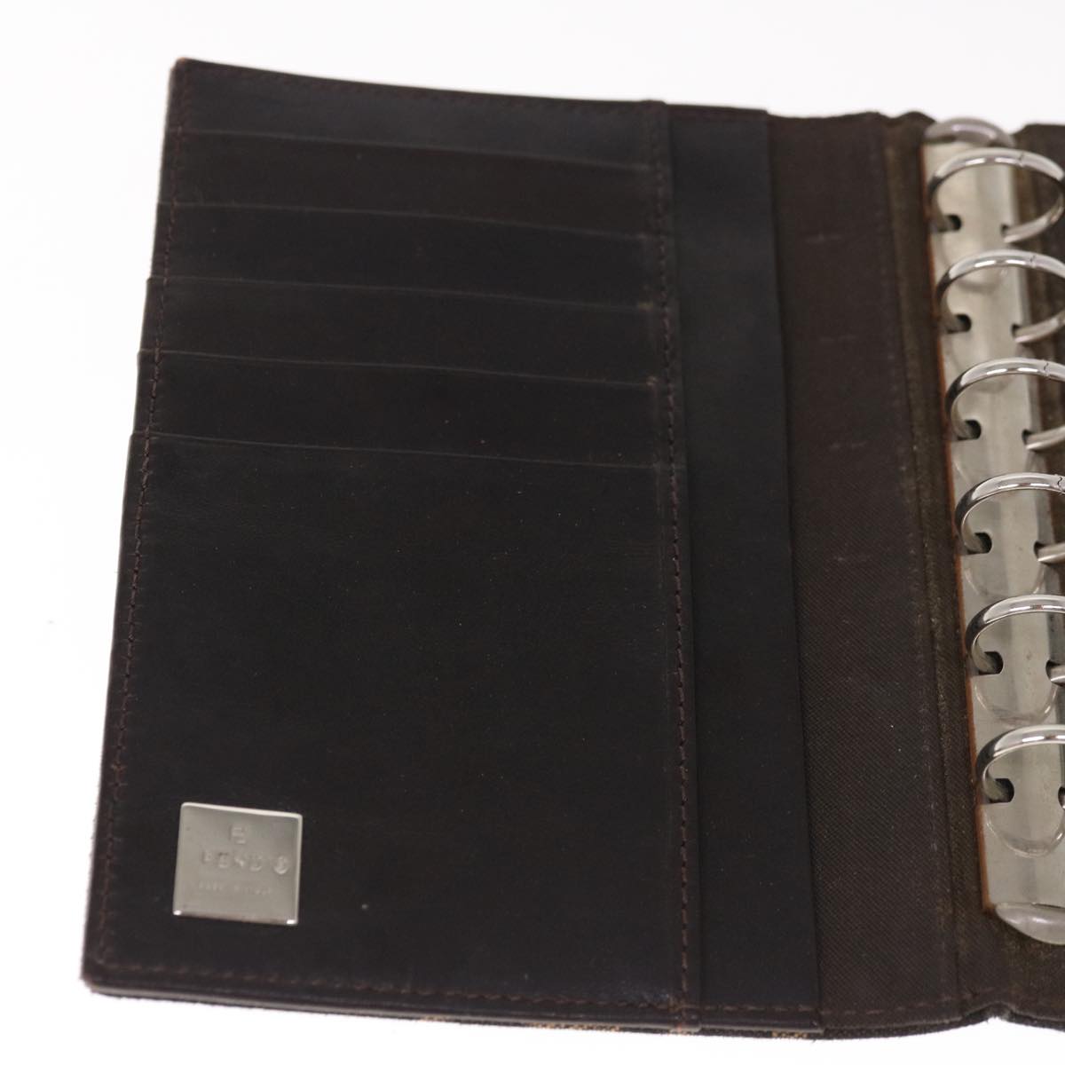 FENDI Zucca Canvas Day Planner Cover Brown 66144
