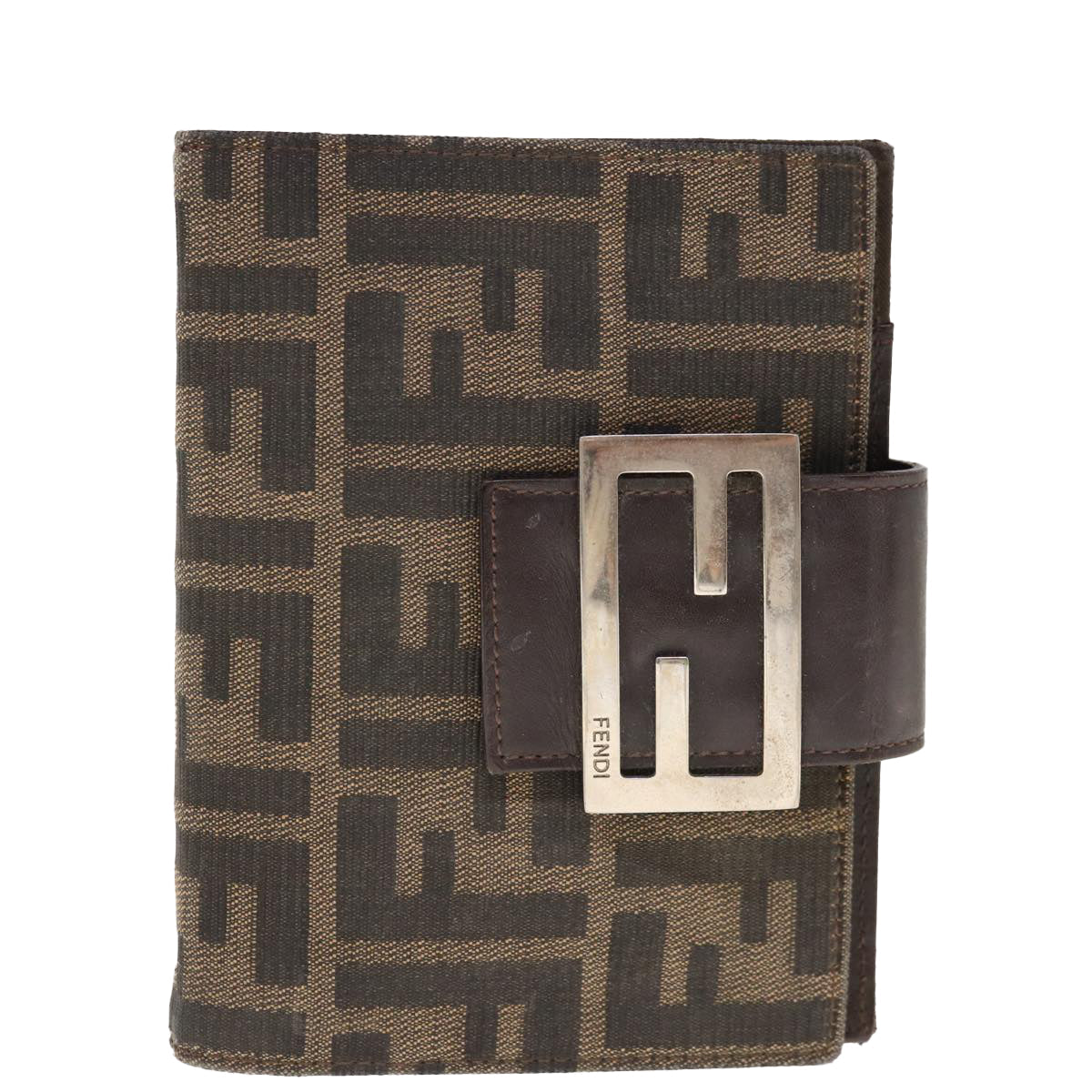 FENDI Zucca Canvas Day Planner Cover Brown 66144