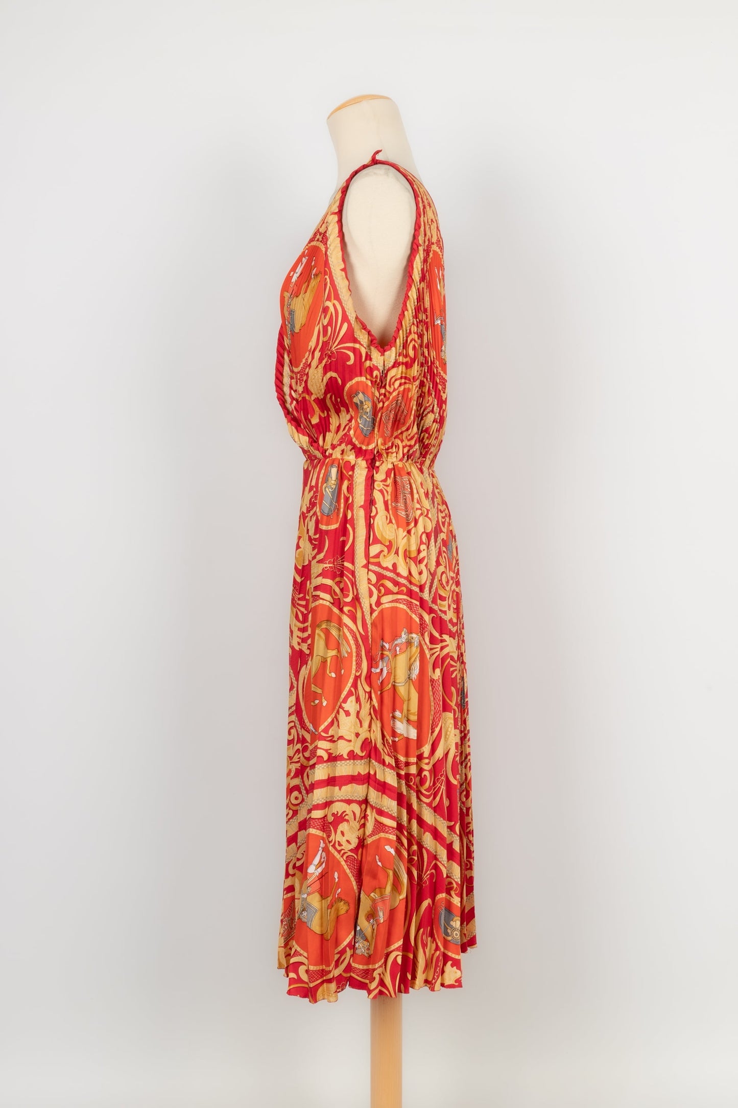 Robe plissÃƒÆ’Ã‚Â©e en soie HermÃƒÆ’Ã‚Â¨s