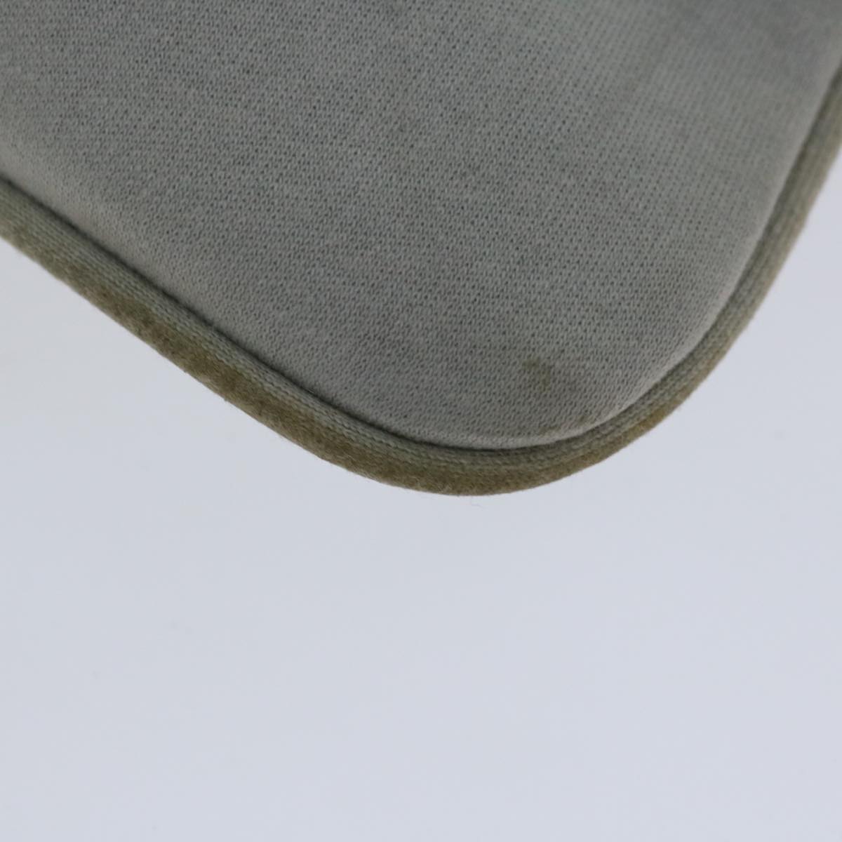 FENDI Mamma Baguette Shoulder Bag Nylon Gray 66503