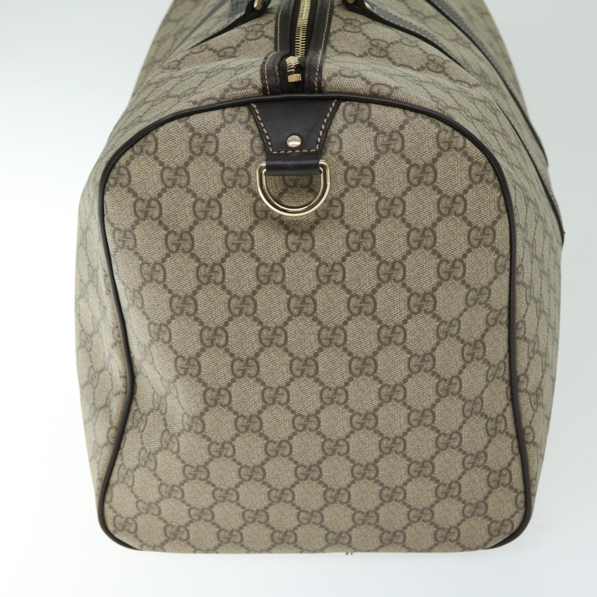 GUCCI GG Supreme Boston Bag PVC Beige 206501 66607