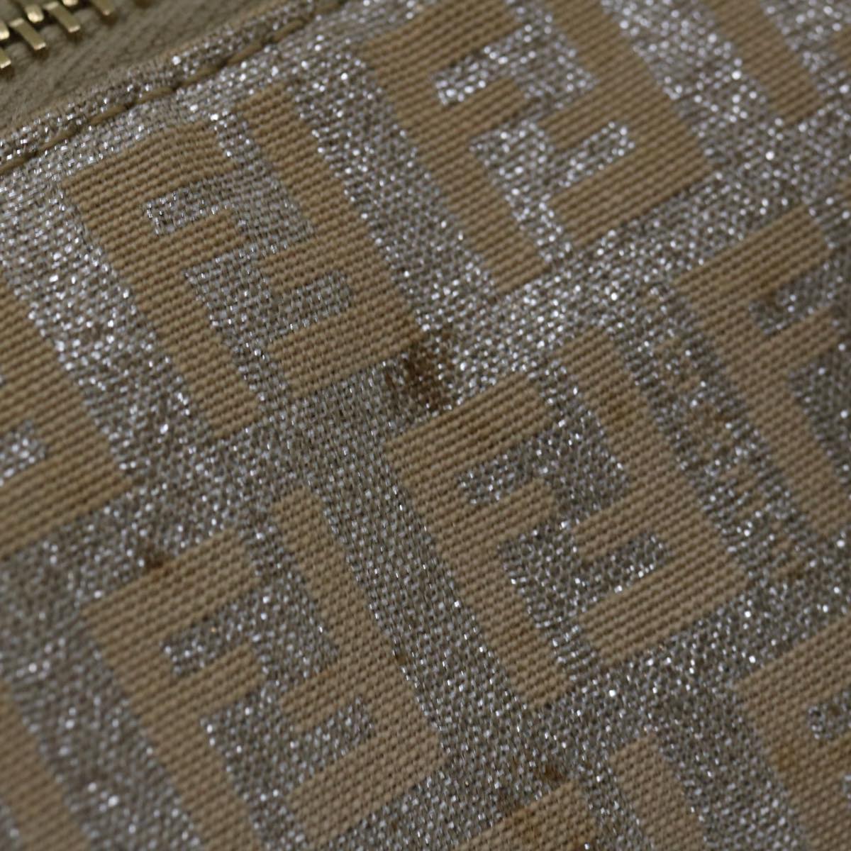 FENDI Zucchino Canvas Hand Bag Beige 66924