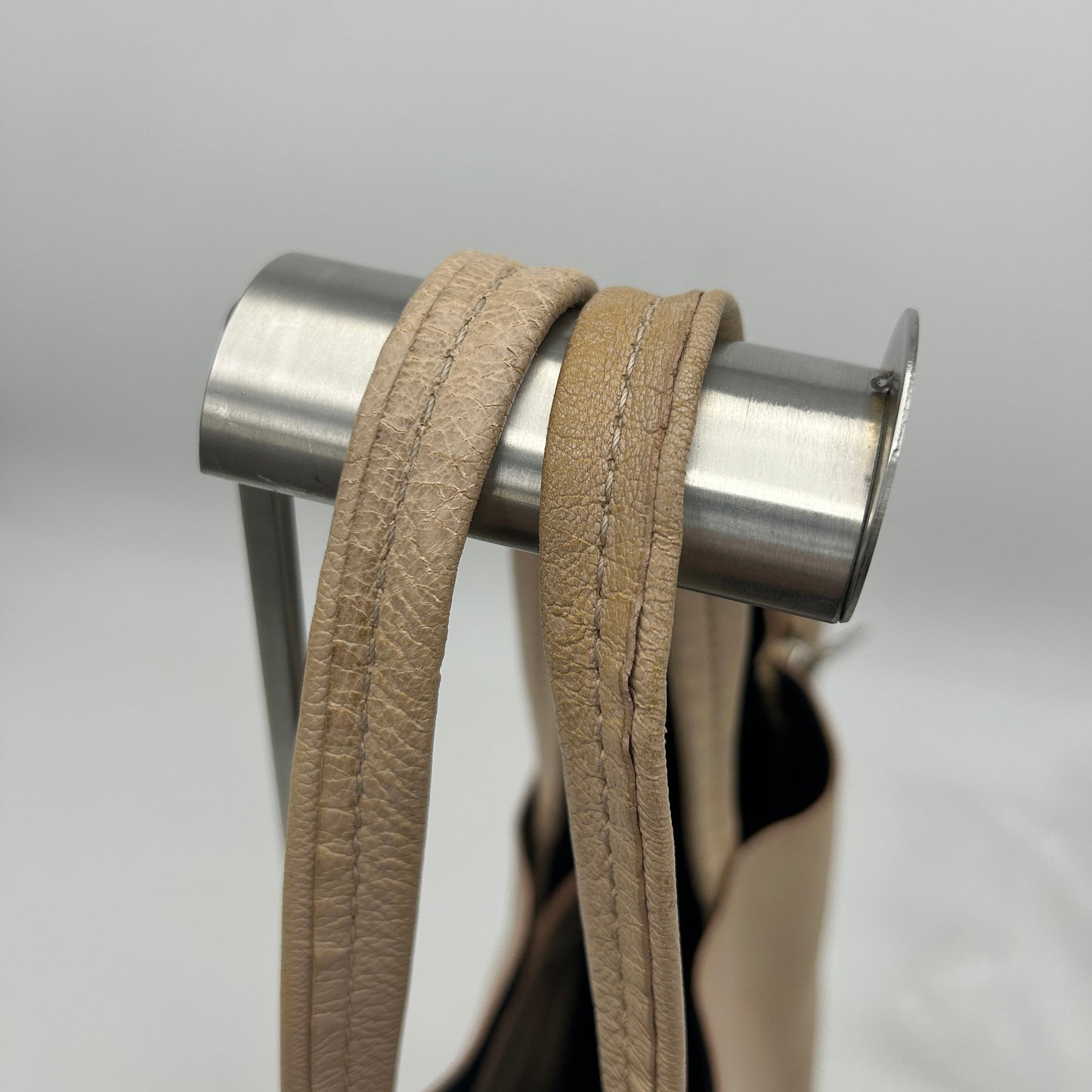 Celine Cabas Medium Cream Vertical Zip Tote Bag