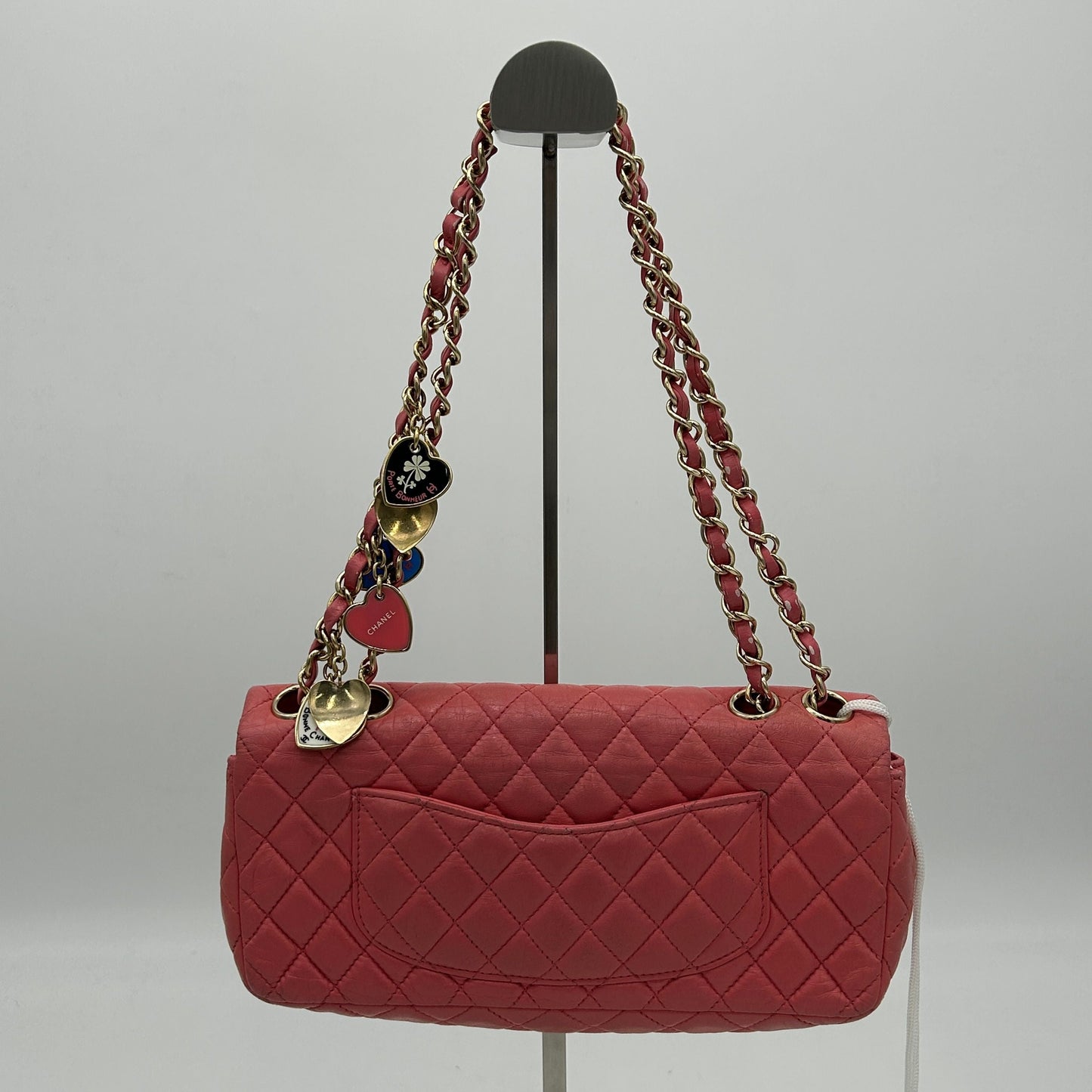 Chanel Camellia Charm Single Flap Bag LA3010