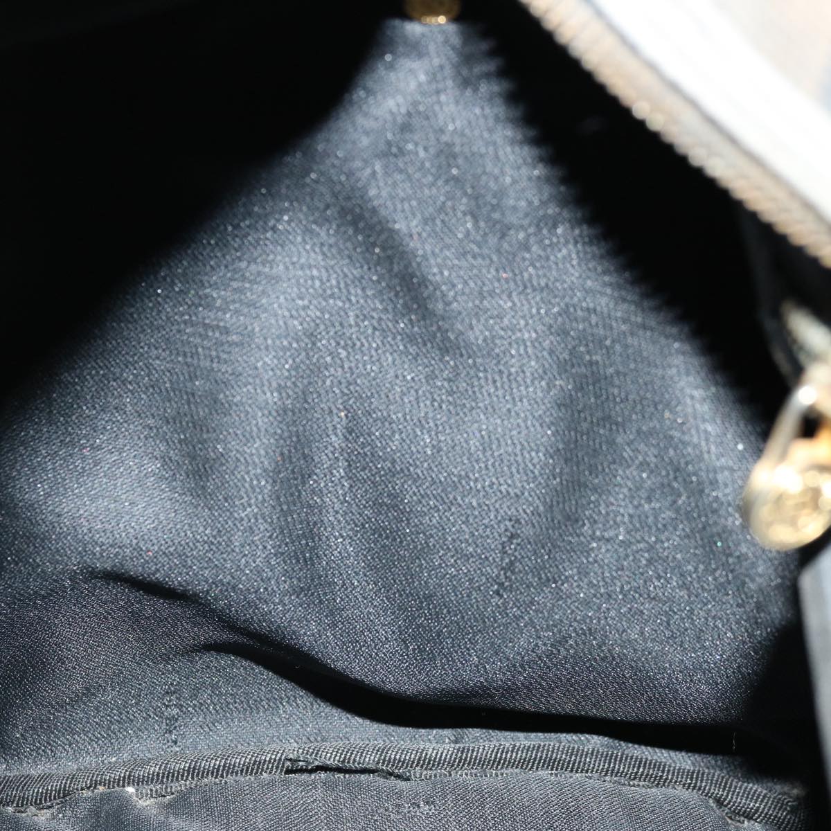 FENDI Pecan Canvas Hand Bag Brown Black 67084