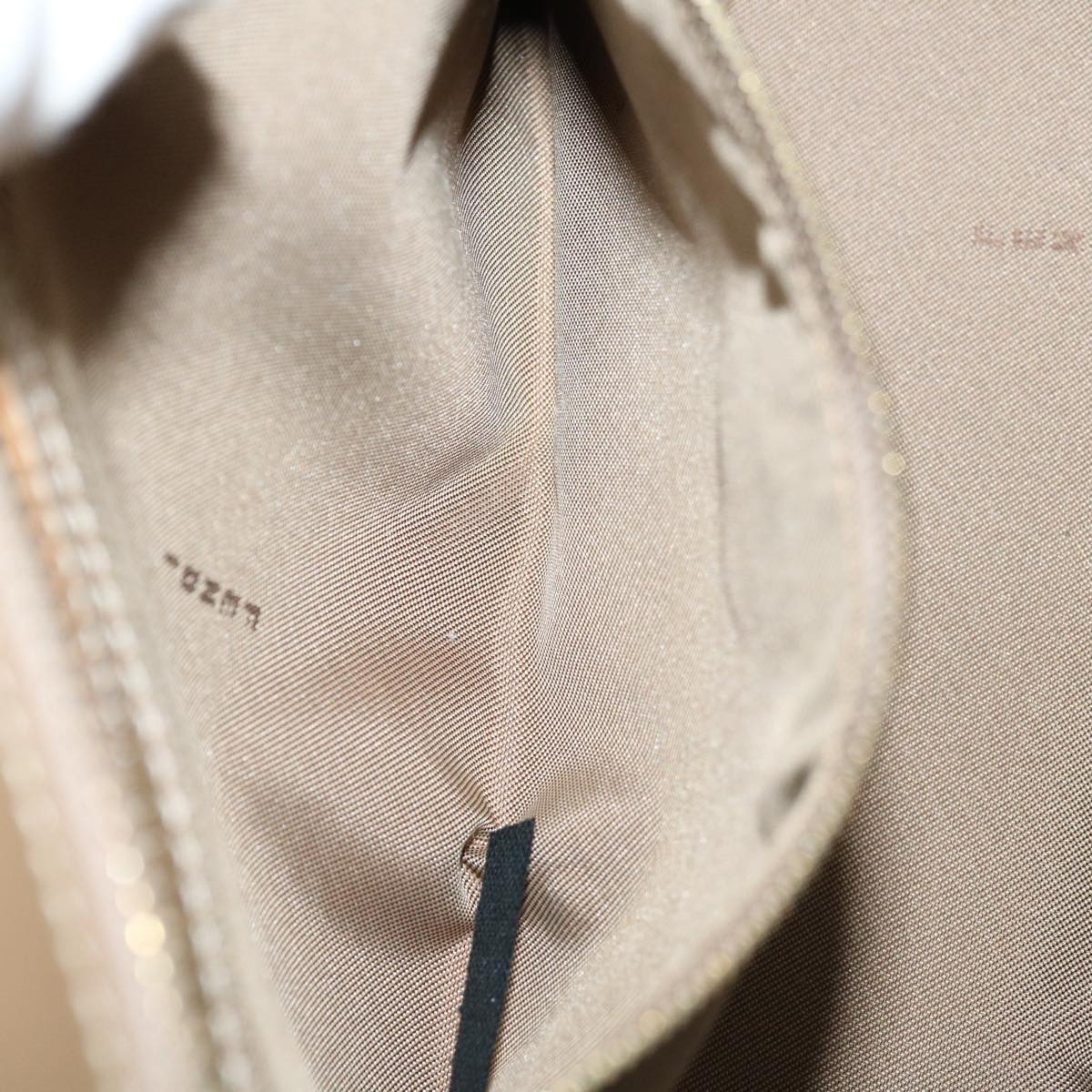 FENDI Zucchino Canvas Hand Bag Enamel Light Blue 67120