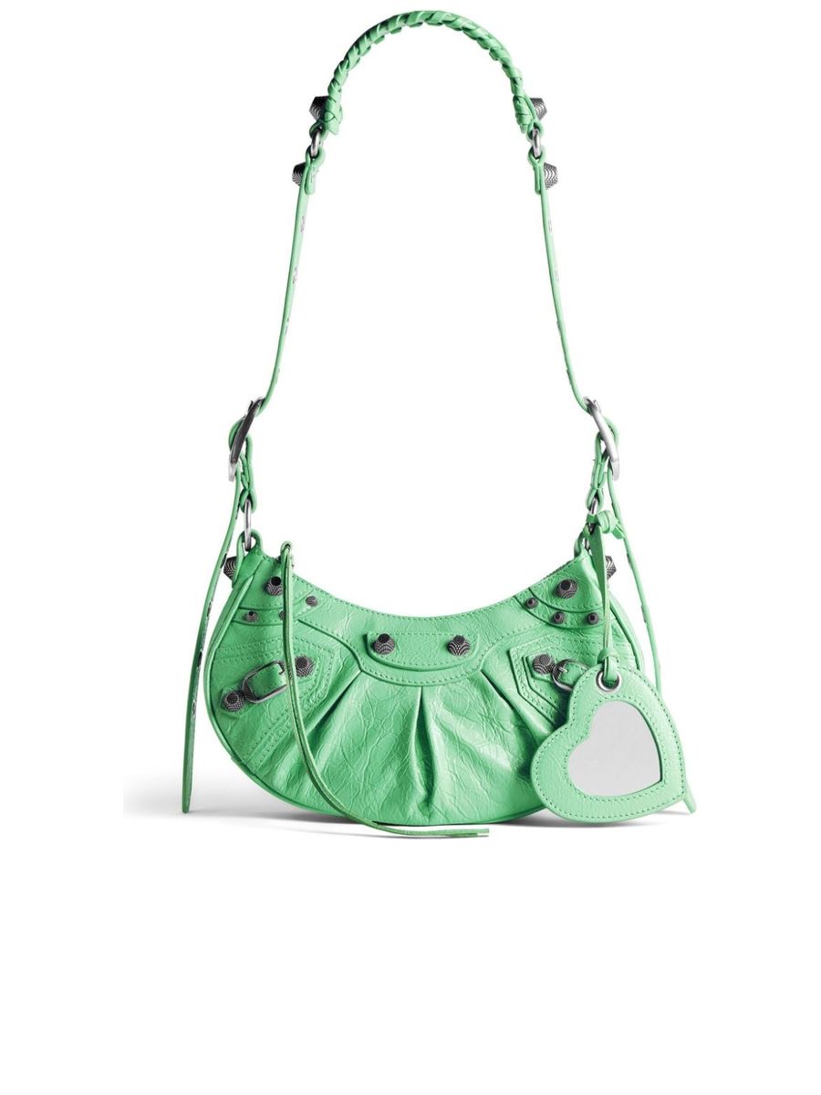 Le Cagole XS Shoulder Bag in Light Green